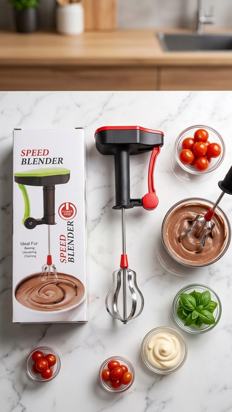 glowriva.india 100 W Black, Red Hand Blender-picture-26