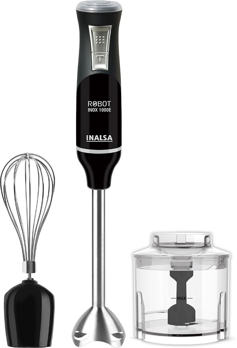 1000 W Silver, Black Hand Blender-image-37