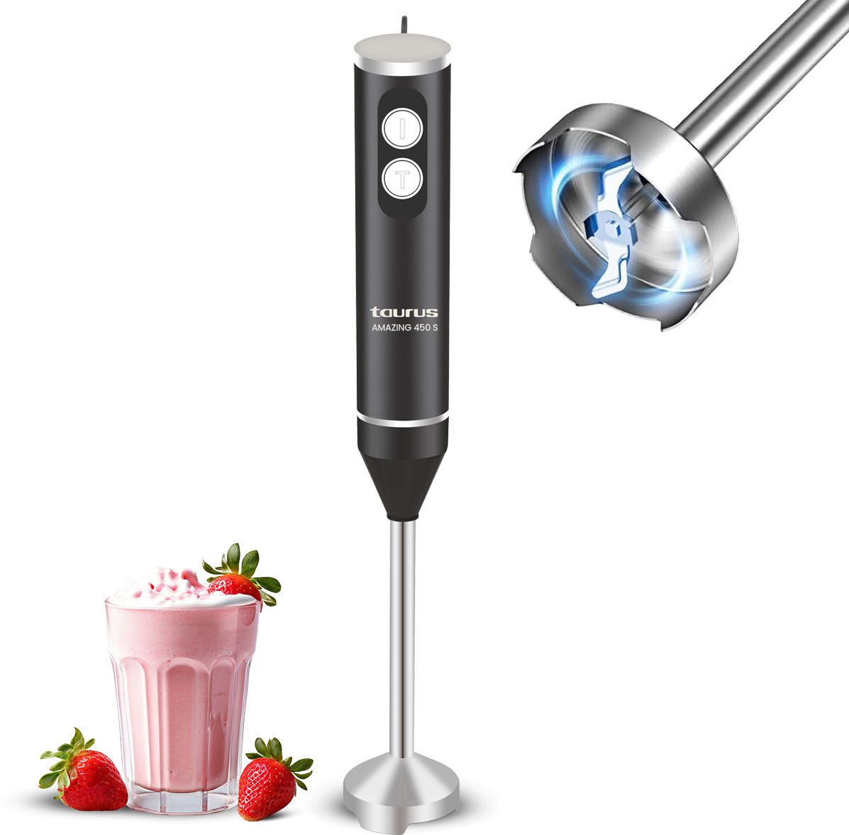 taurus 450 W Black/Silver Hand Blender-picture-5