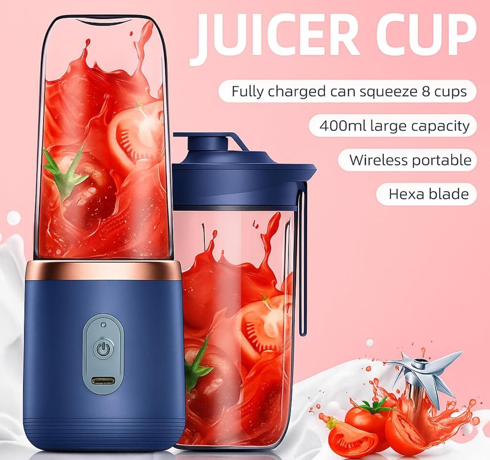greener chef 400 W Blue Hand Blender-picture-31
