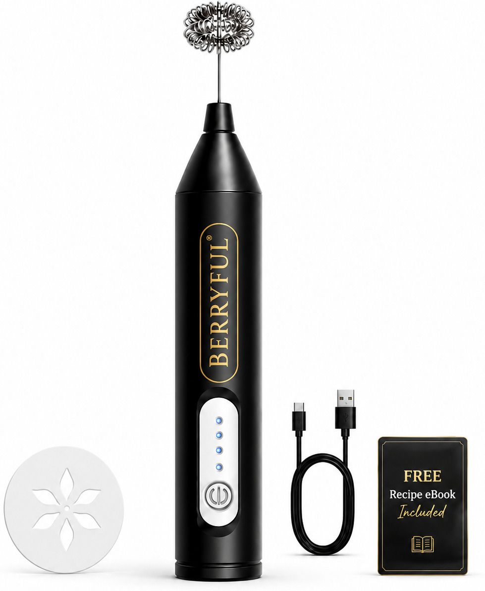 50 W Hand Blender|USB Rechargeable 3 Speed Mixer with Recipe eBook & Stencil Electric Whisk-image-44