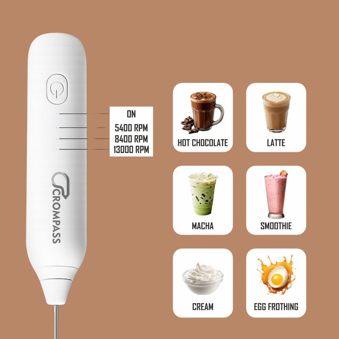 50 W White and Black Electric Whisk, Hand Blender, Stand Mixer-image-39