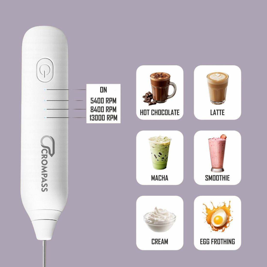 50 W White and Black Electric Whisk, Hand Blender, Stand Mixer-image-30