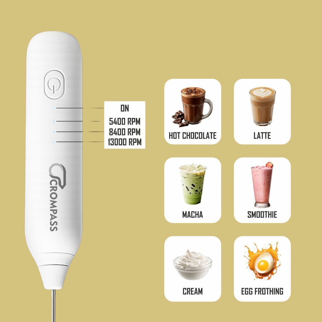 50 W White and Black Electric Whisk, Hand Blender, Stand Mixer-image-29