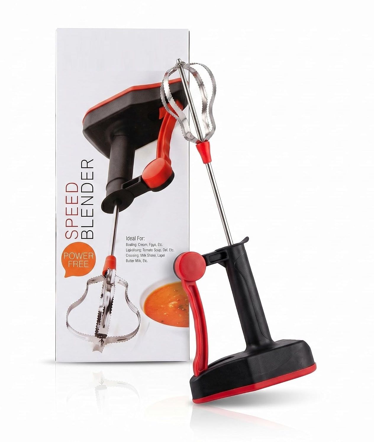 50 W Black-Red Hand Blender-image-2