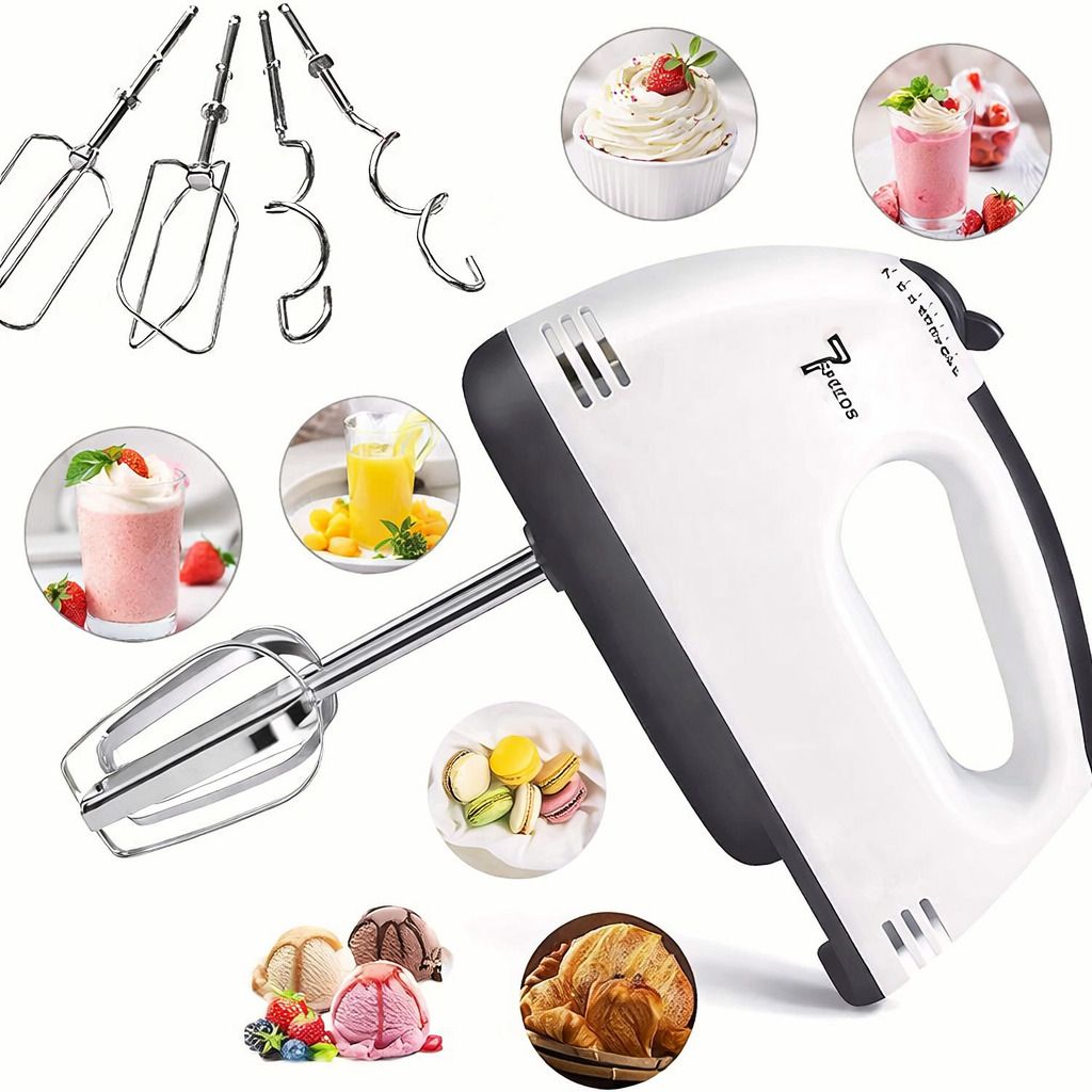 260 W White Electric Whisk, Hand Blender