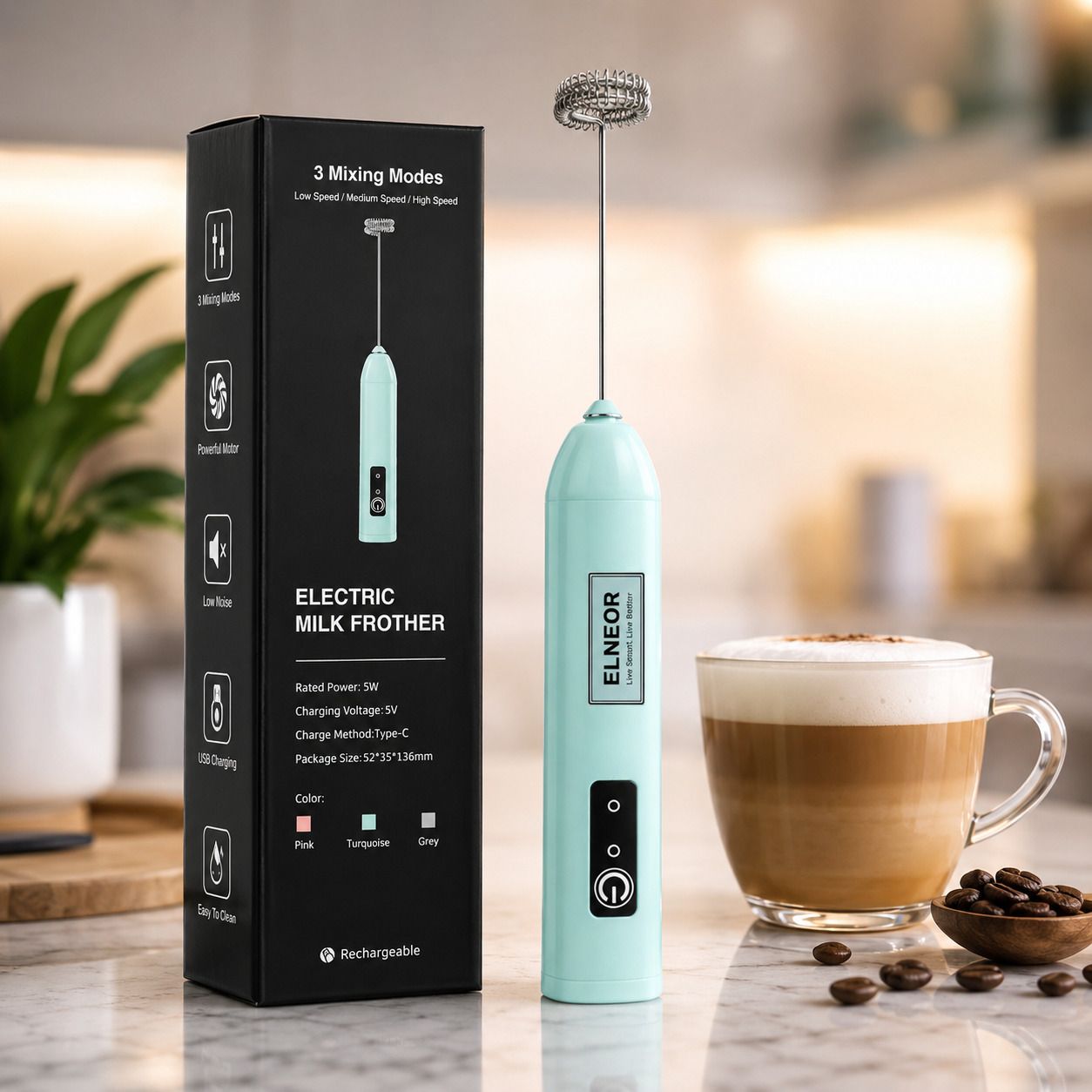 50 W Turquoise Green Hand Blender-image-8