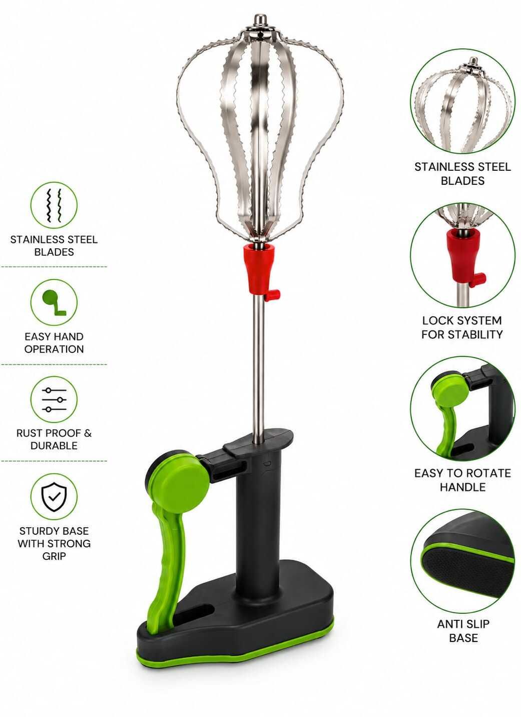 220 W Green, Black Hand Blender-image-26