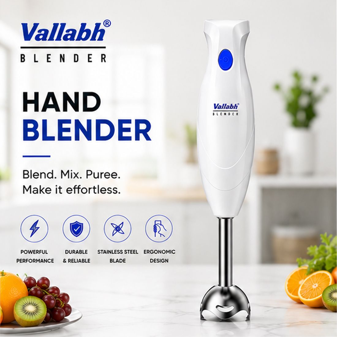 vallabh 250 W White Hand Blender-picture-25