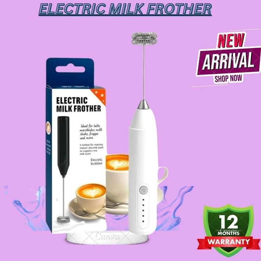 rectitude 1200 W Electric Milk Frother 4 Speed Modes, Stainless Steel Handheld Foam Maker (e) Hand Blender-picture-32