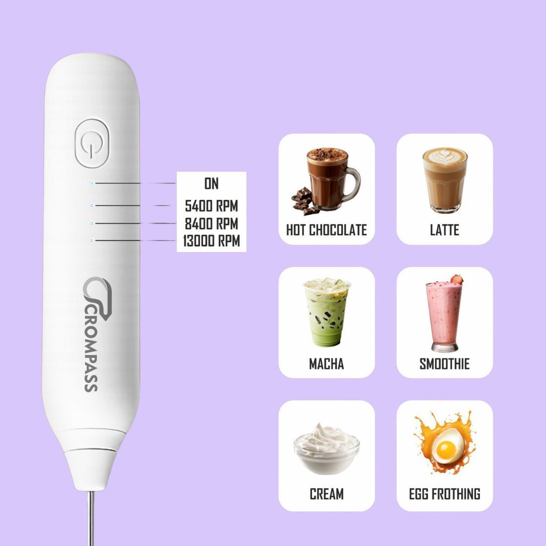 50 W White and Black Electric Whisk, Hand Blender, Stand Mixer-image-33