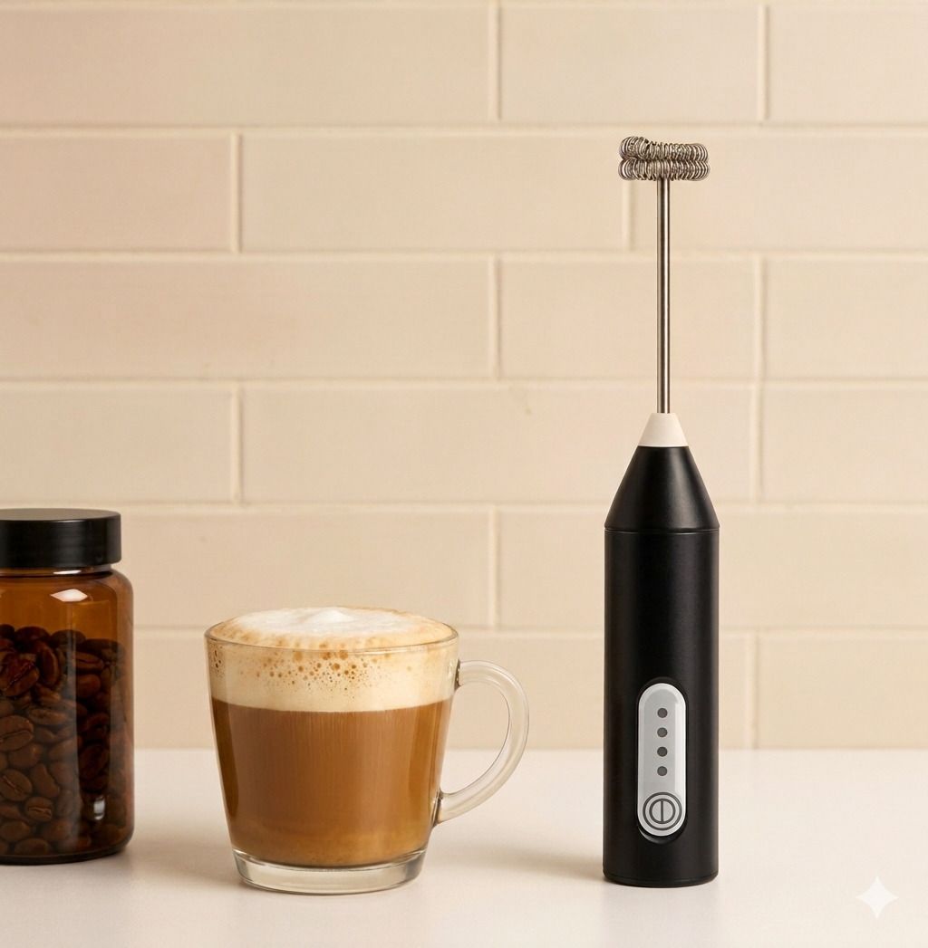 100 W Electric Milk Frother Handheld Rechargeable Coffee Foam Maker and Drink Mixer Hand Blender-image-47