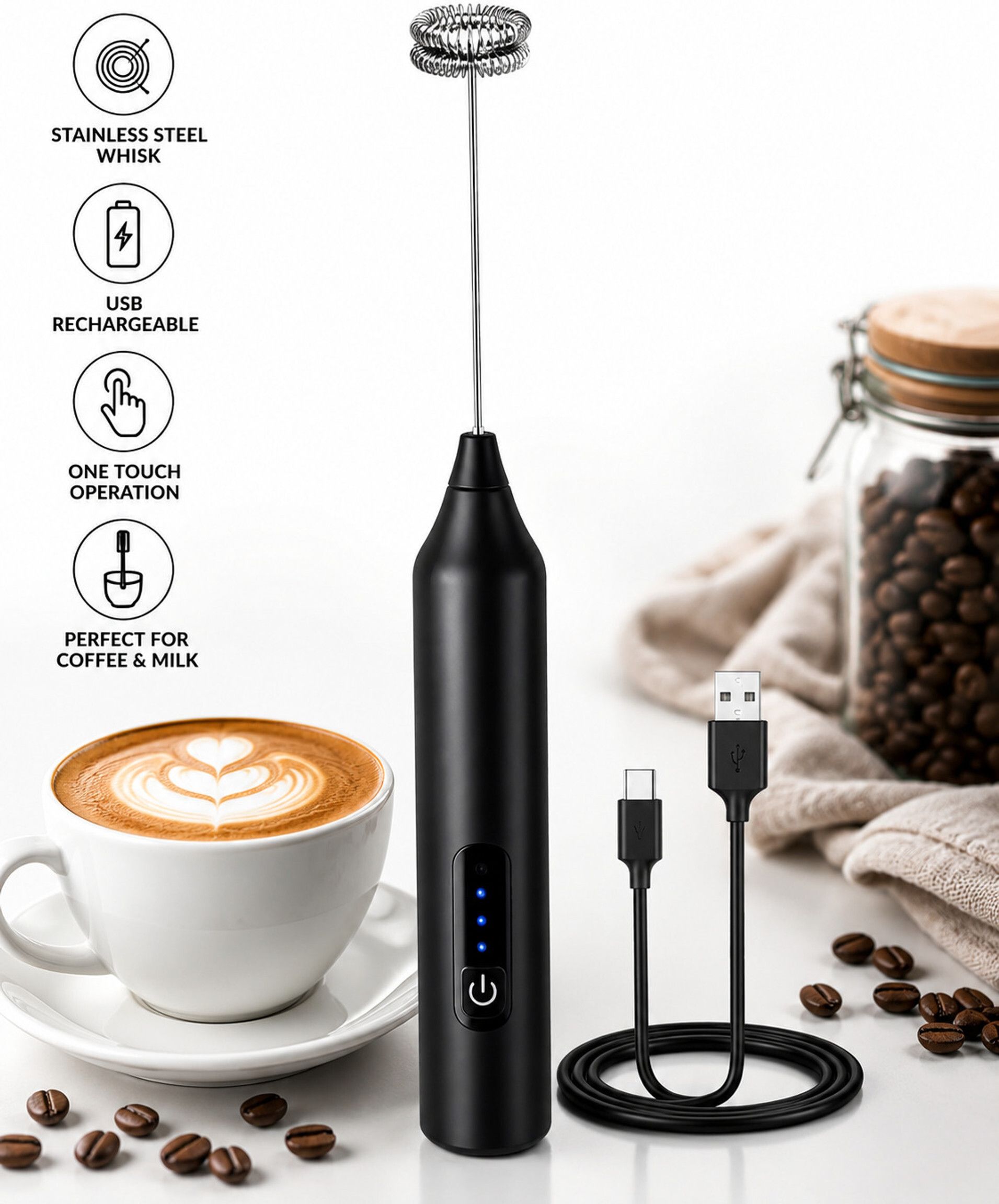 tranquil factory 50 W Black Hand Blender-picture-27