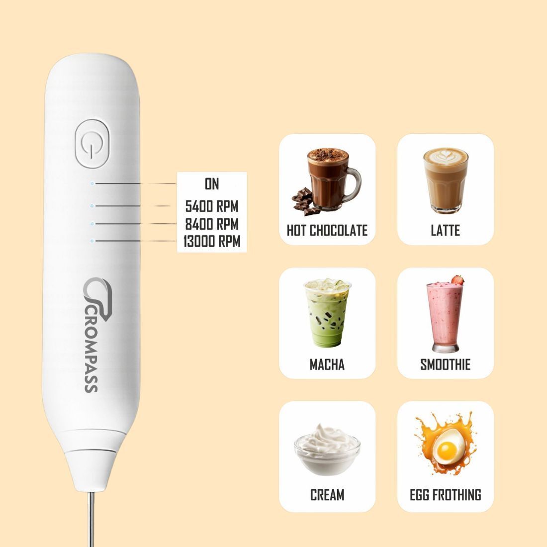 50 W White and Black Electric Whisk, Hand Blender, Stand Mixer-image-40