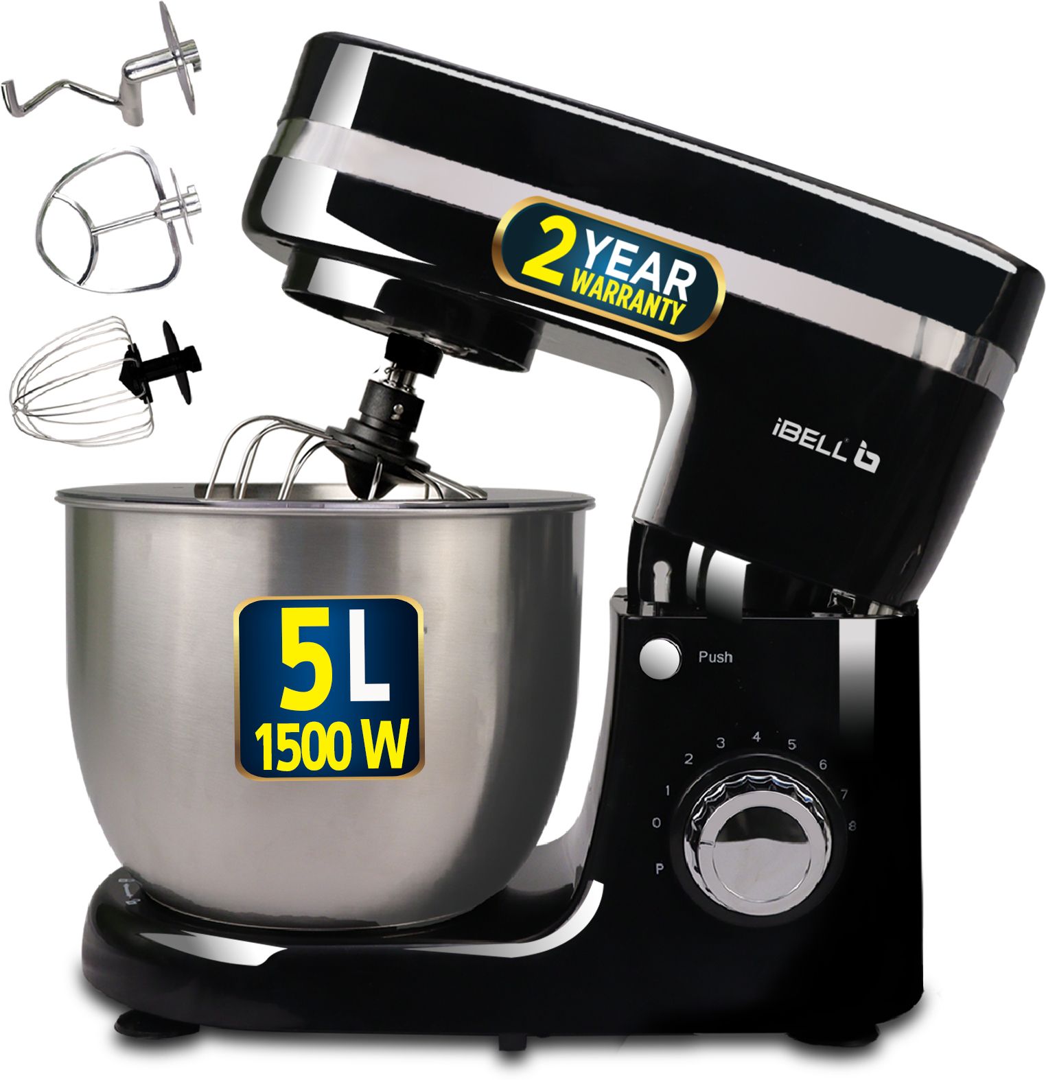 1500 W Black Stand Mixer
