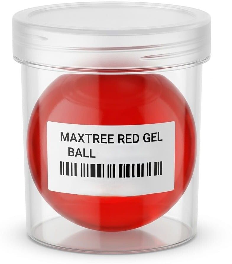 Red Gel Ball Stress Relief & Hand Exercise Grip-image-1