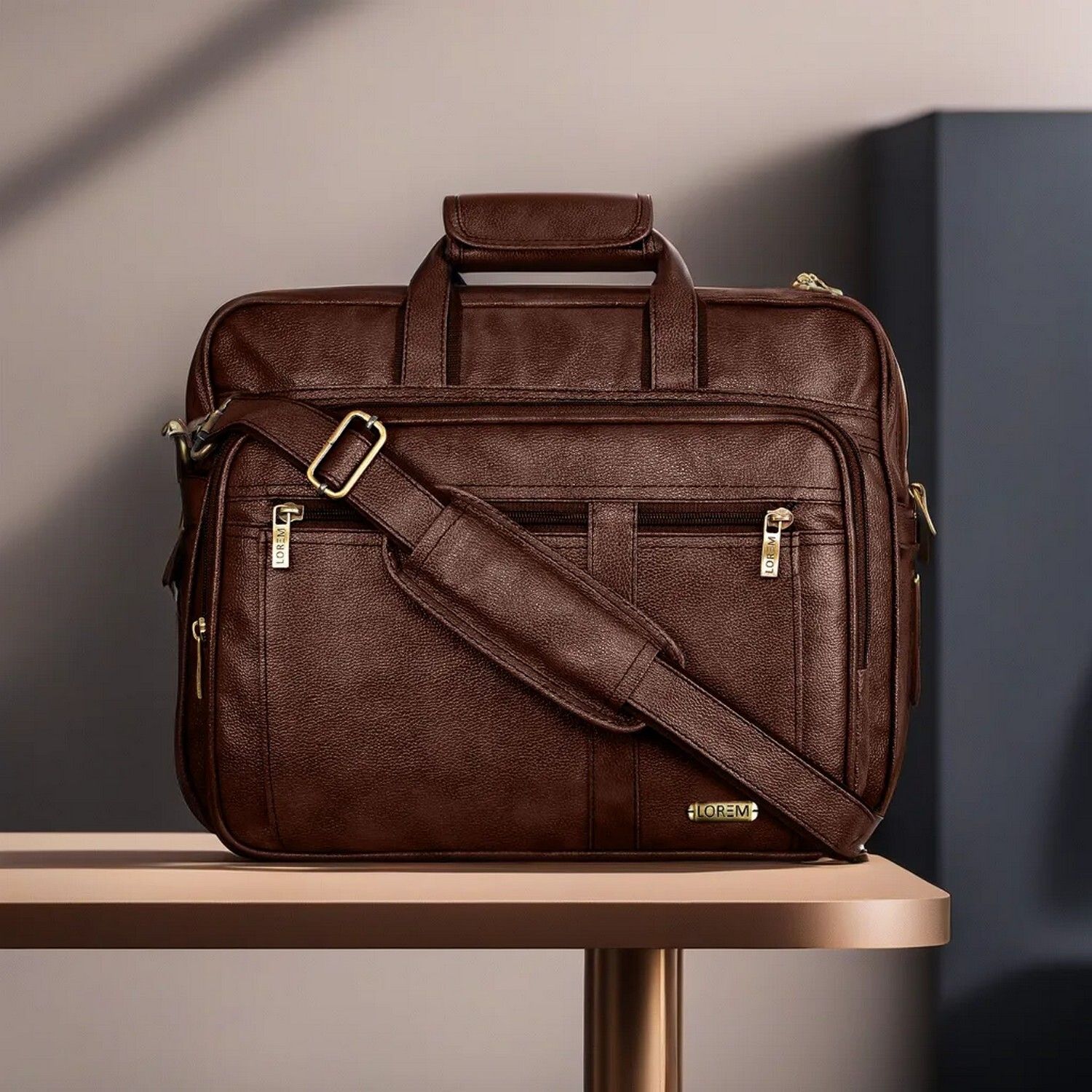 Men Brown Messenger Bag-image-26