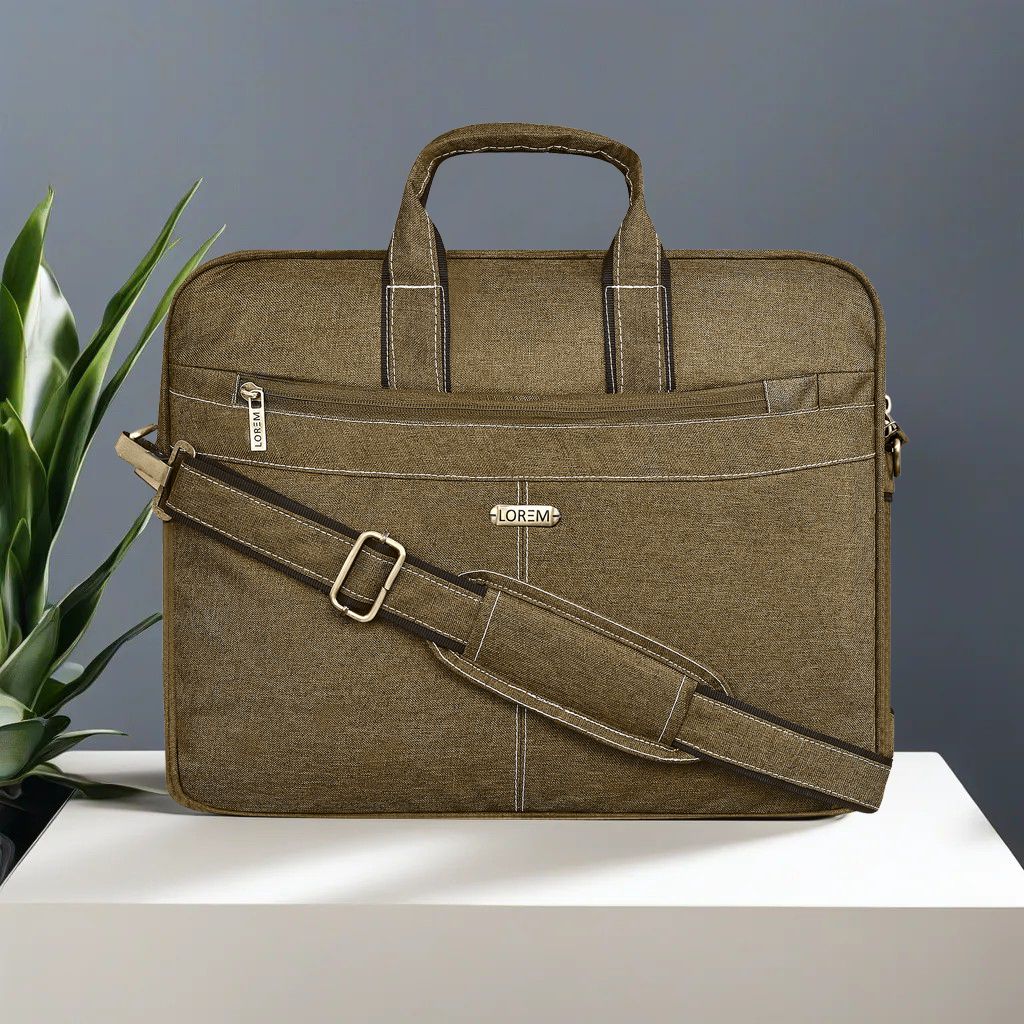 lorem BG40 Mehendi Color Briefcase Laptop Bag Cross Body Office Business Professional Bag for Men & Women Waterproof Messenger Bag-picture-21