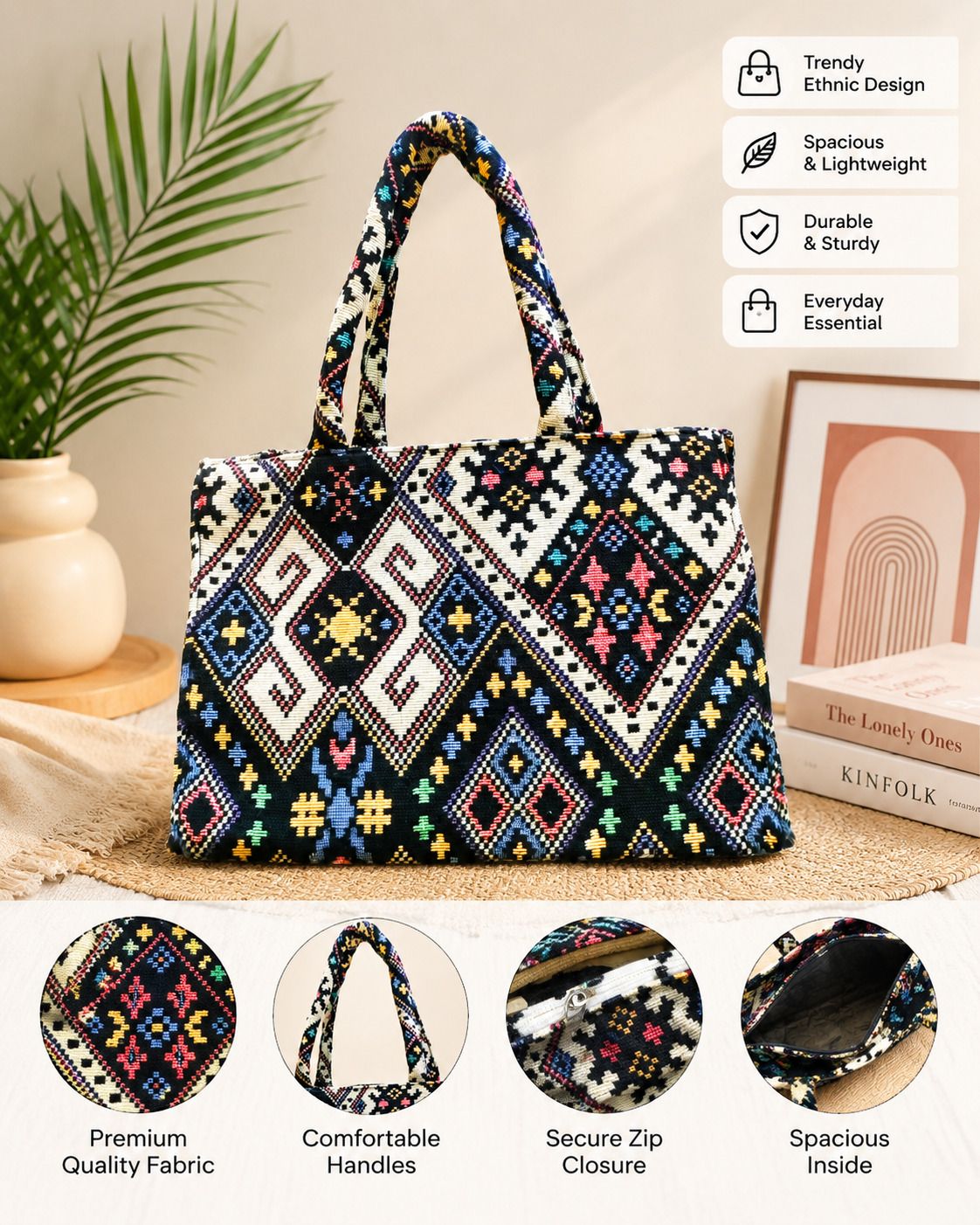 Women Multicolor Hand-held Bag-image-32