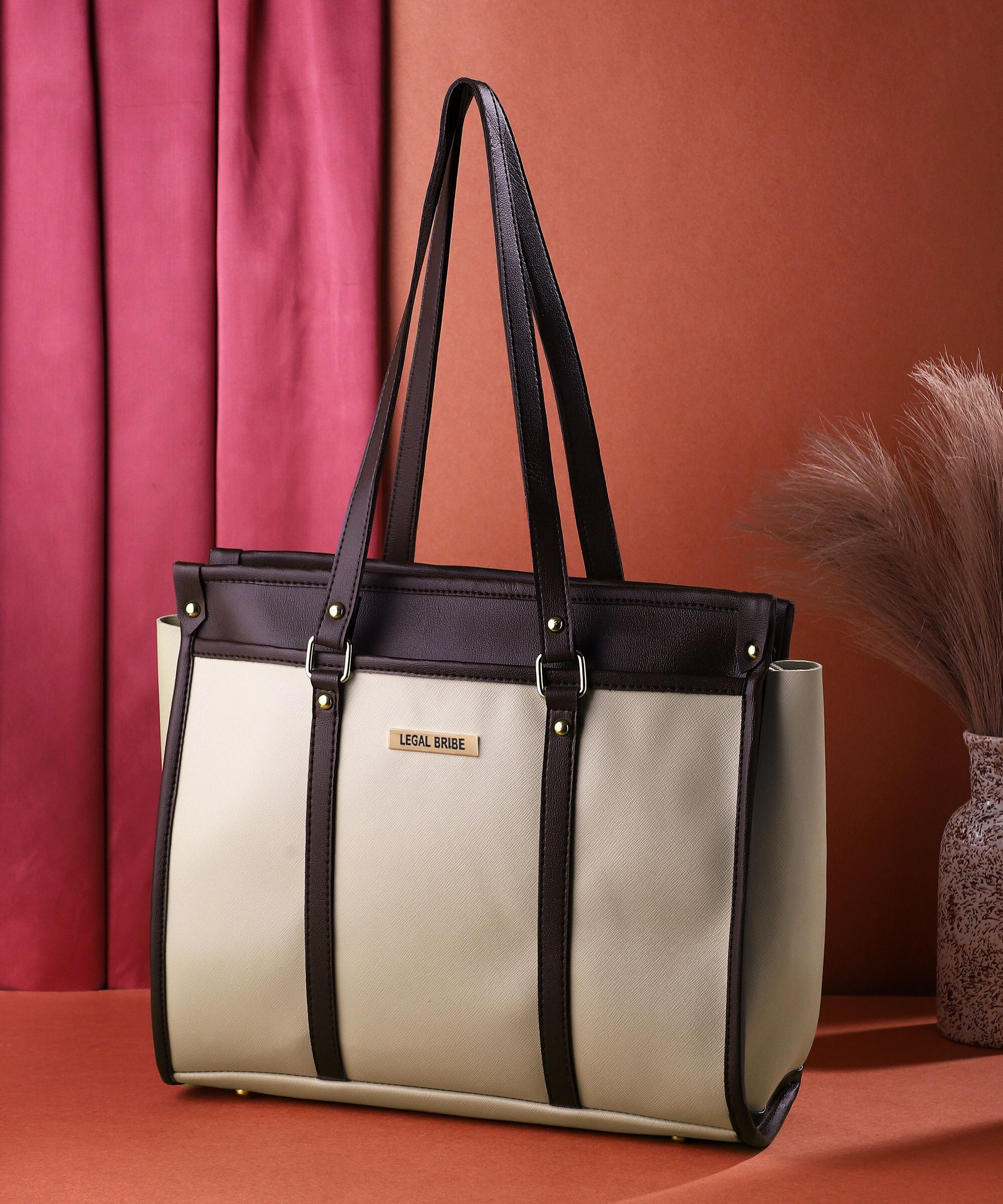 legal bribe Women Beige Tote-picture-12