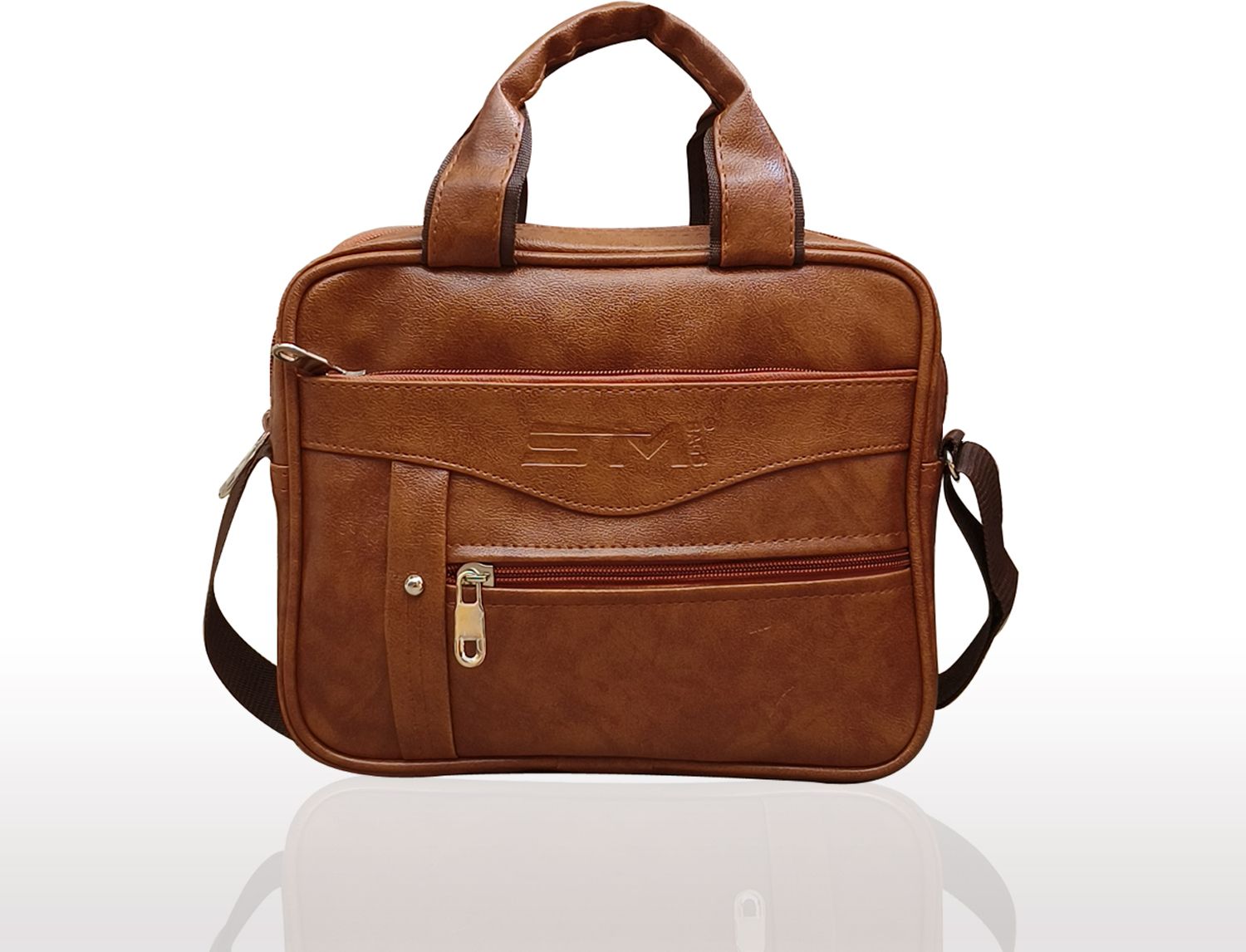 Men Tan Messenger Bag