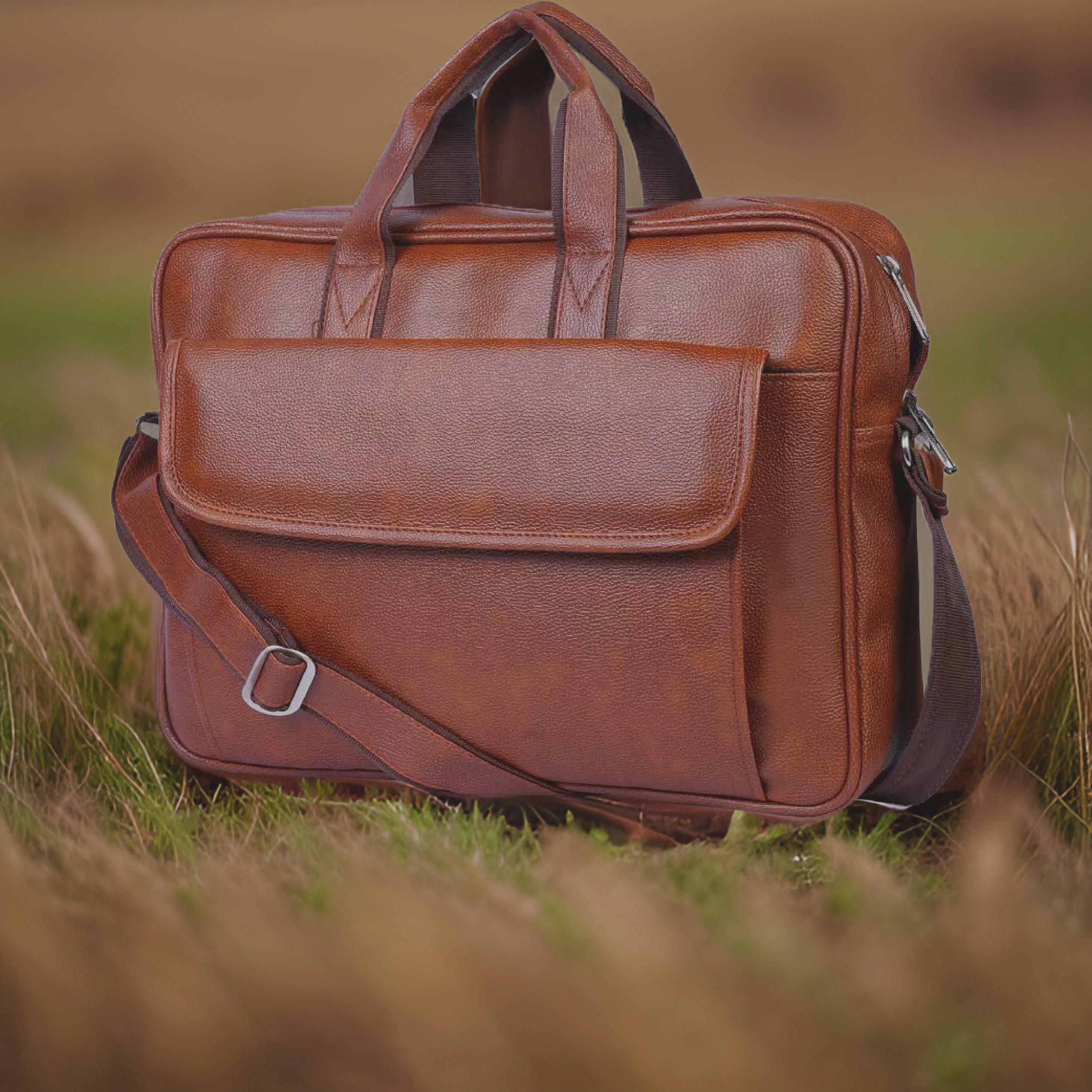 house of common Men & Women Tan Messenger Bag-picture-18
