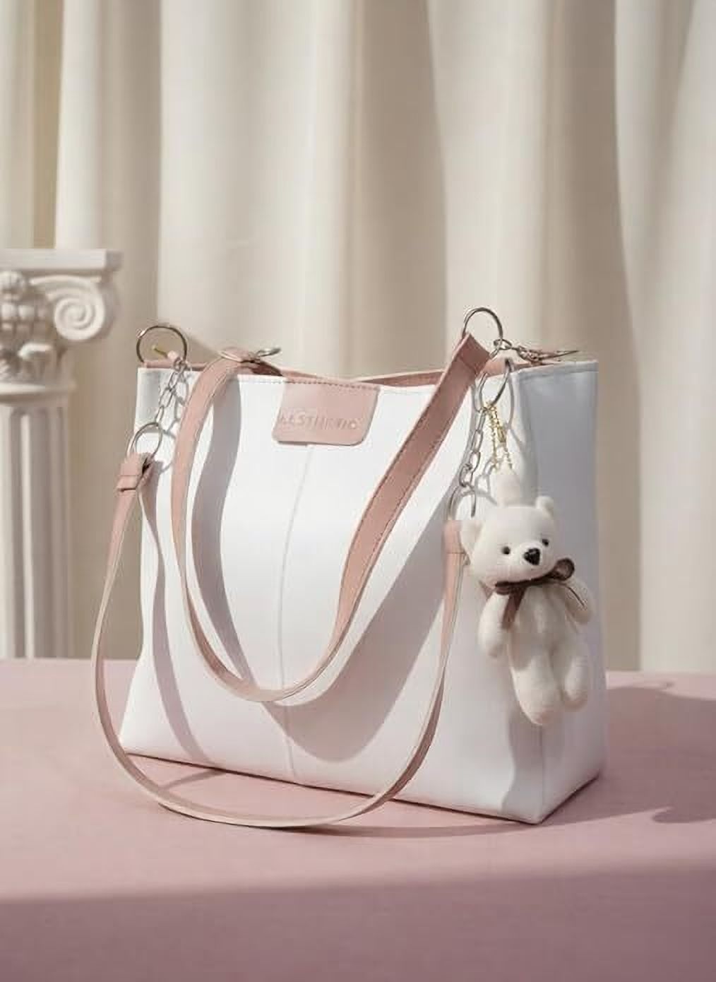 galaxyfashionpoint Women White Tote-picture-28
