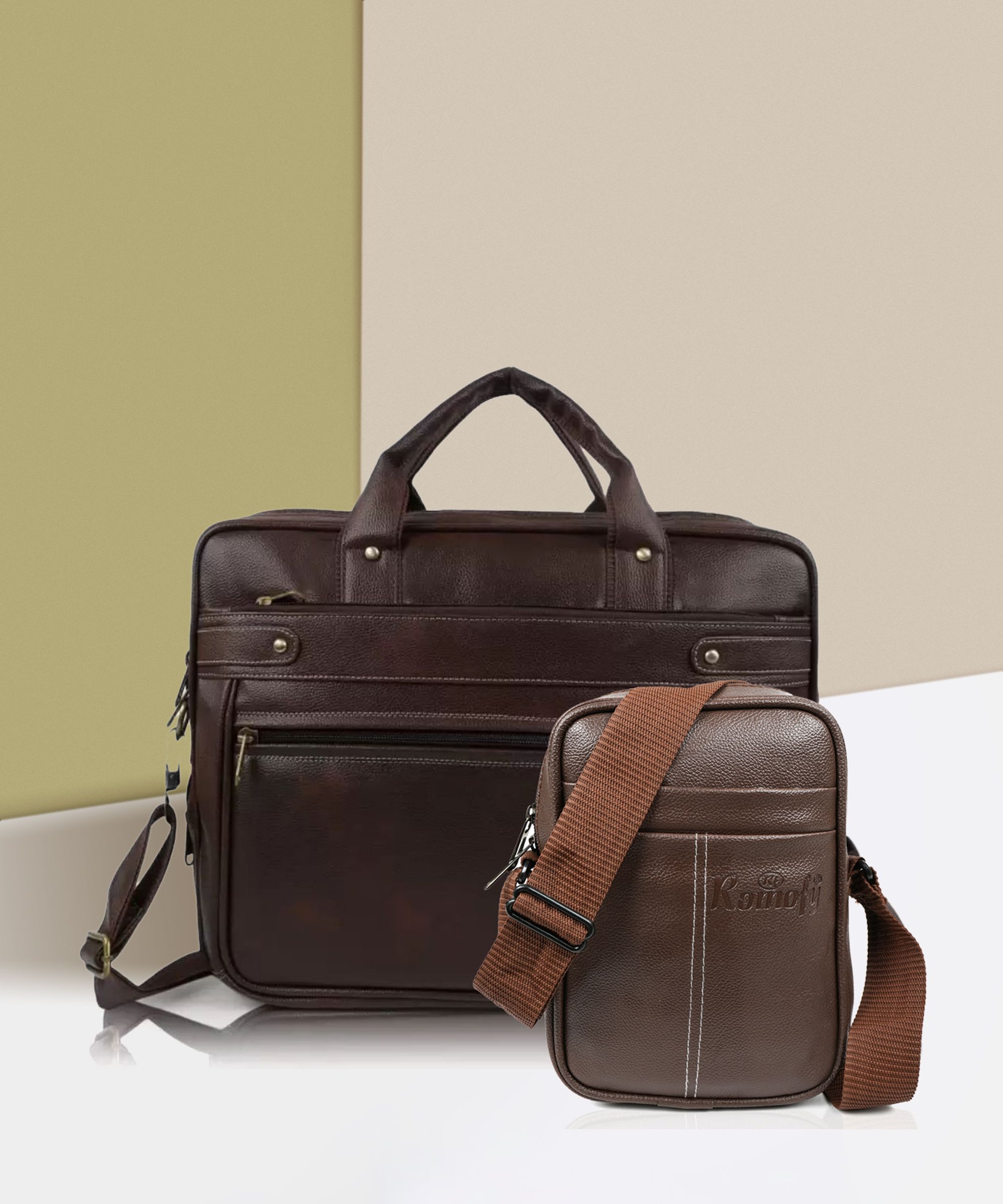 Men Brown Messenger Bag