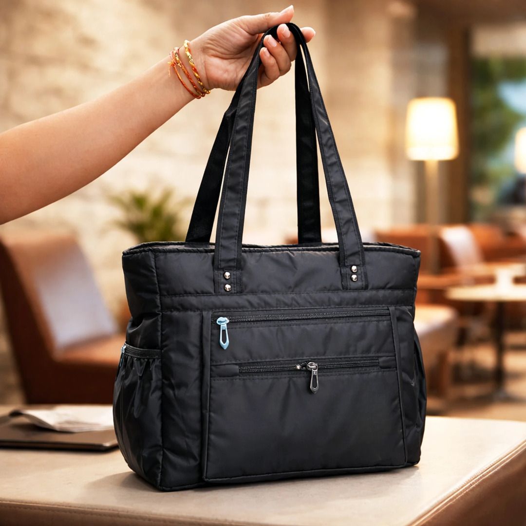 wrodss Women Black Shoulder Bag-picture-2