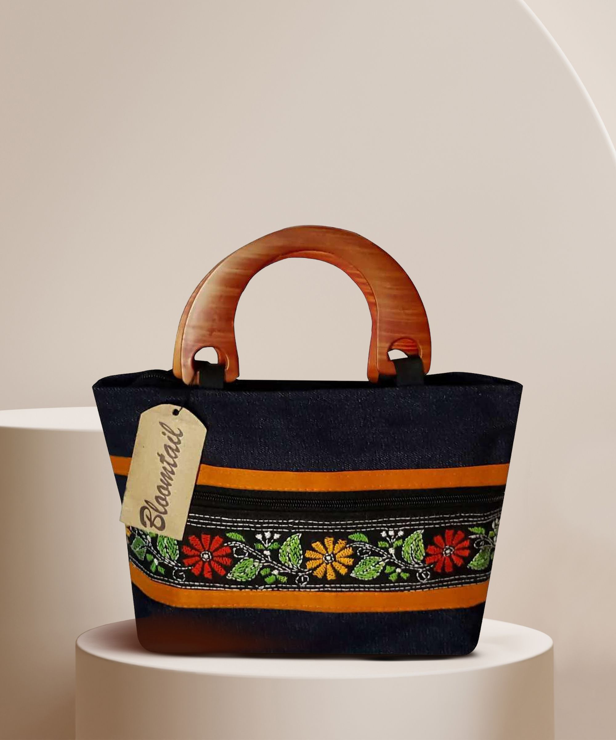 Women Blue Hand-held Bag - Regular Size-image-45