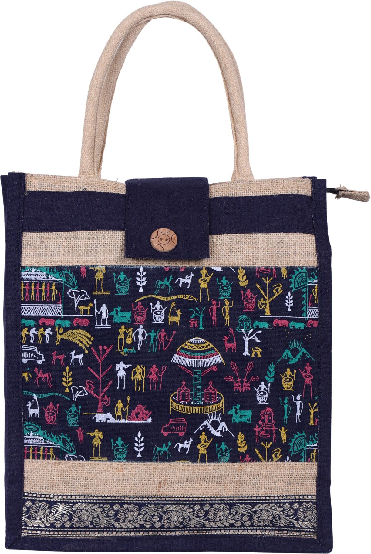 kgn handicrafts Men & Women Blue Messenger Bag-picture-24