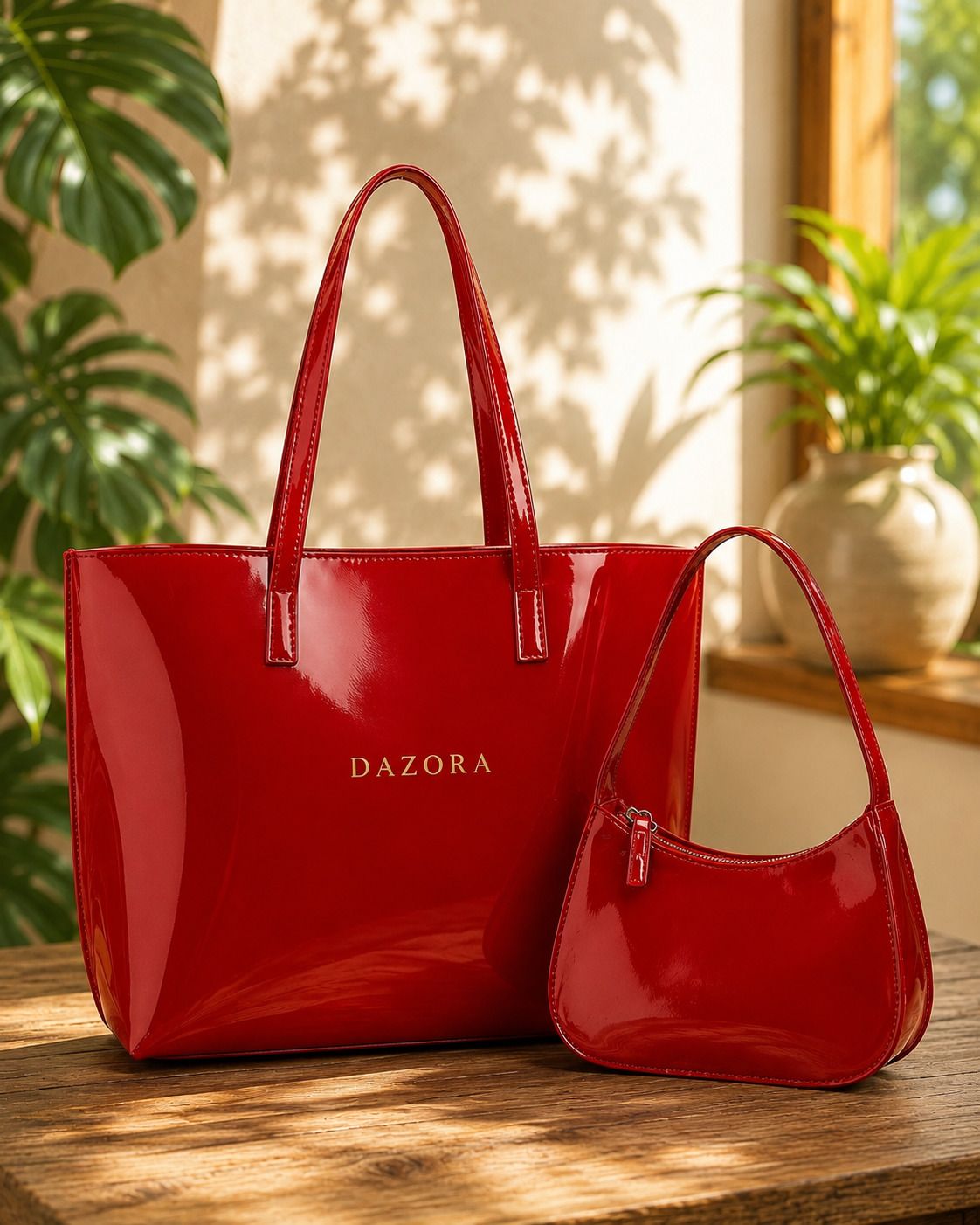 dazora Women Red Messenger Bag-picture-22