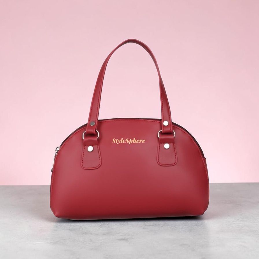 Women Maroon Hand-held Bag-image-15