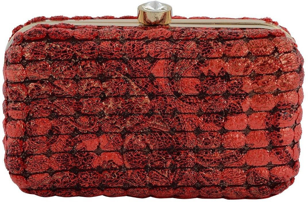 Casual Red Clutch-image-15