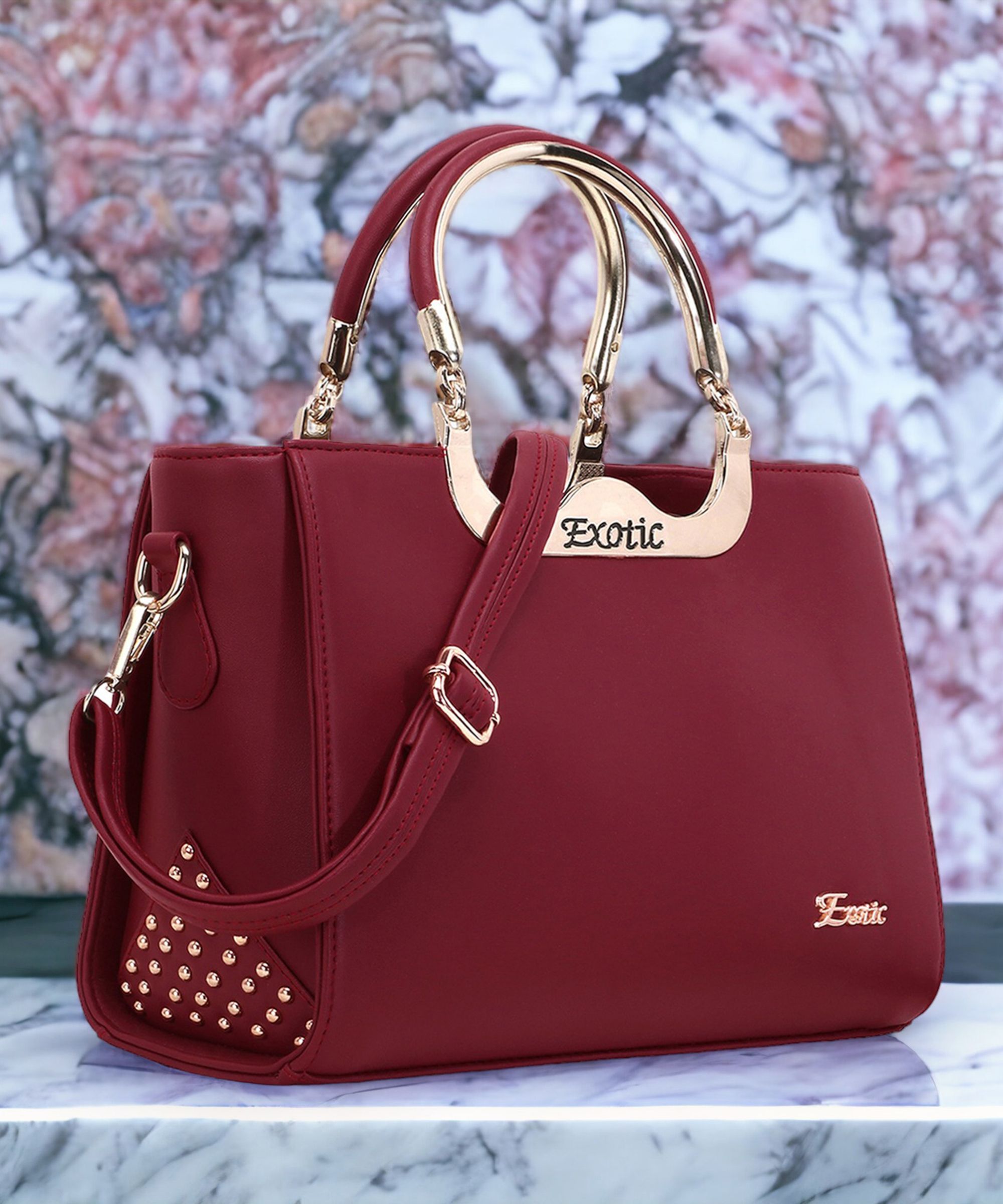 Women Maroon Sling Bag-image-6