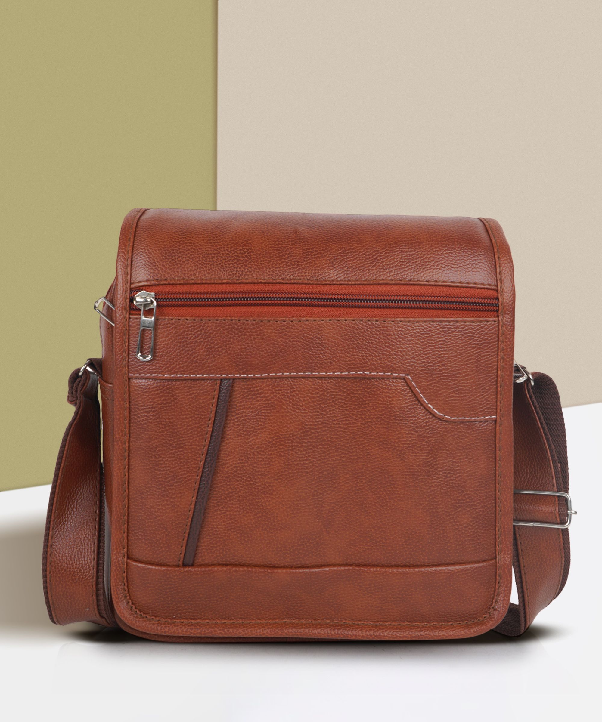 parsley Men Tan Messenger Bag-picture-22