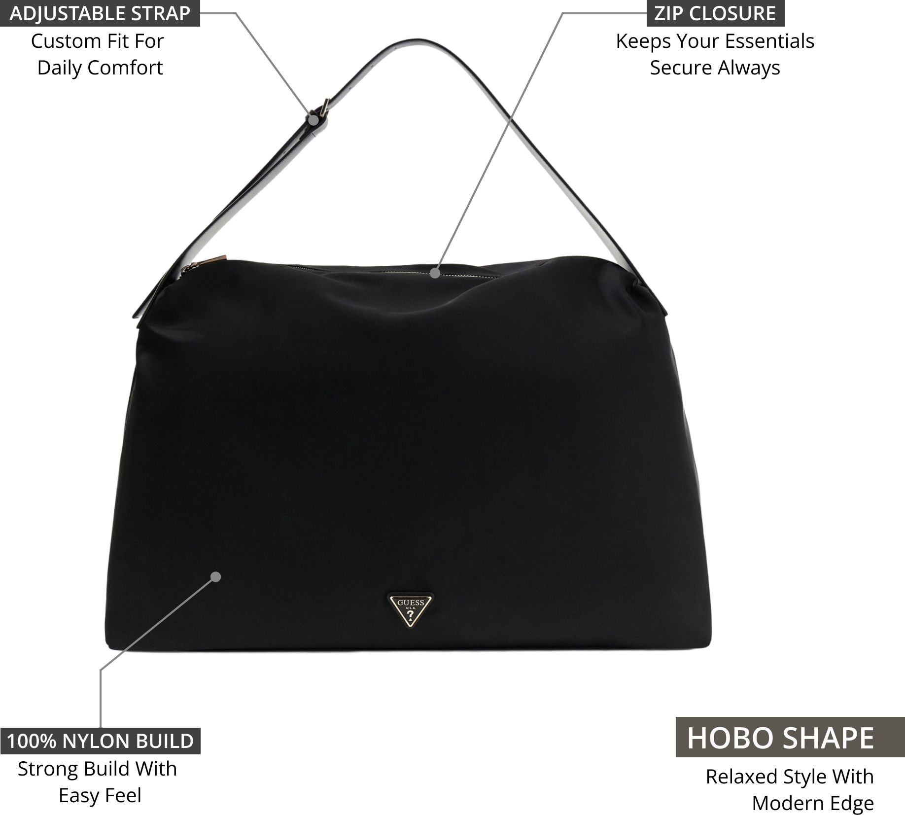 guess Women Black Shoulder Bag-picture-17