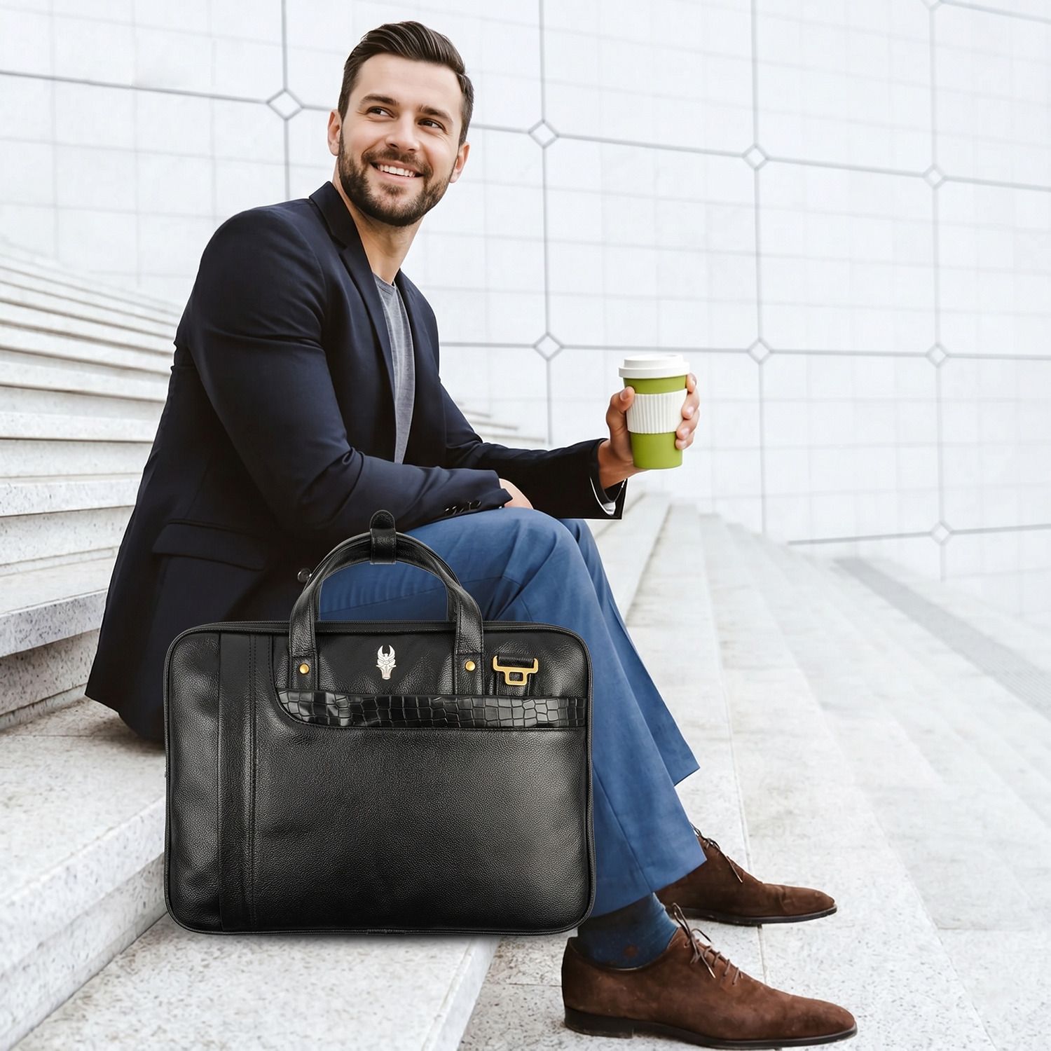 krishiv Men Black Messenger Bag-picture-39