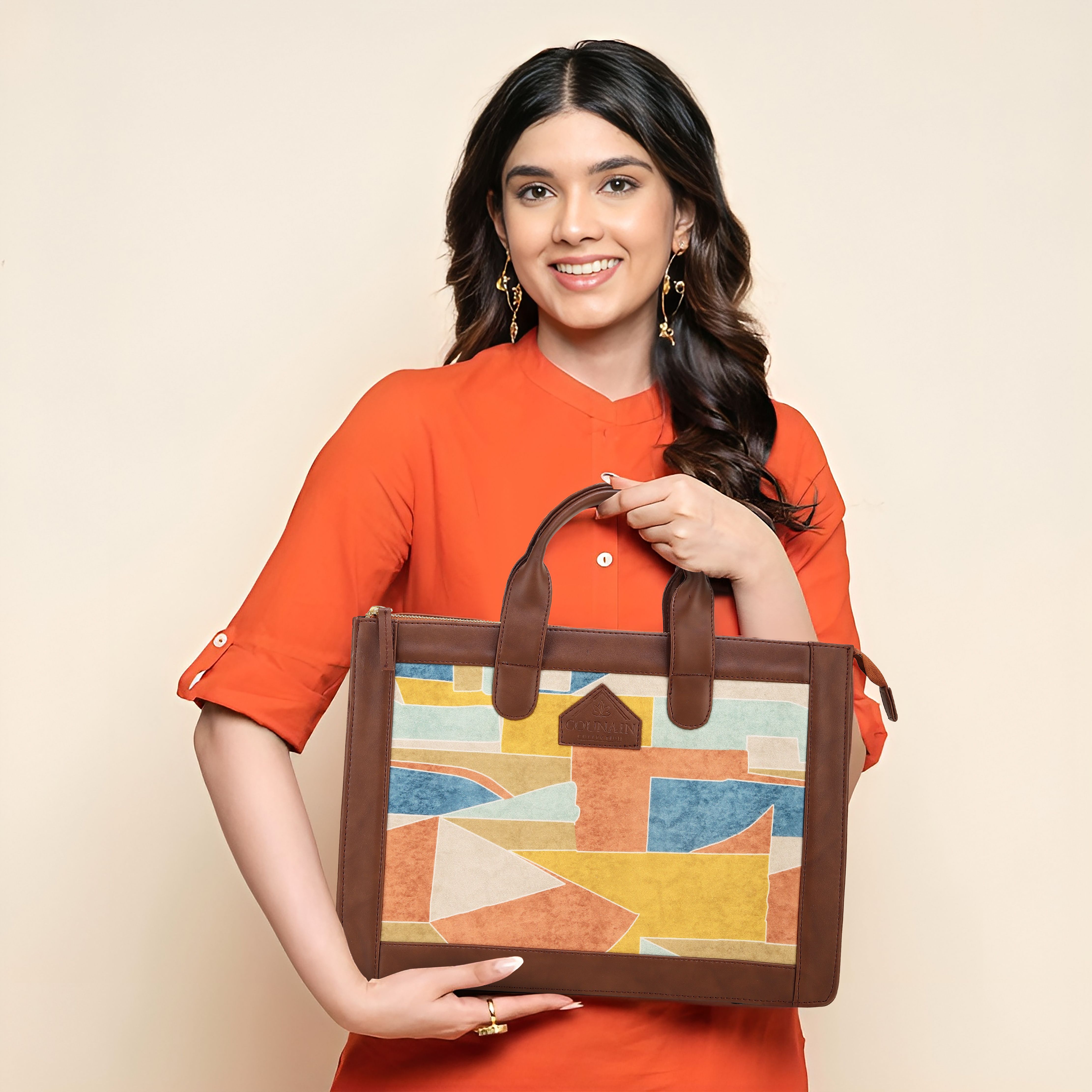 aesthetic Women Yellow Shoulder Bag-picture-0