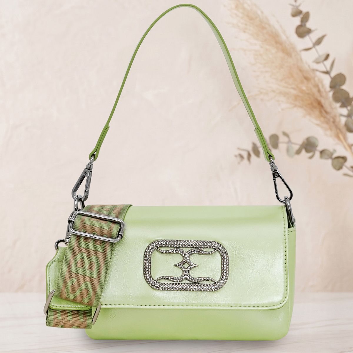 esbeda Women Green Hand-held Bag-picture-1
