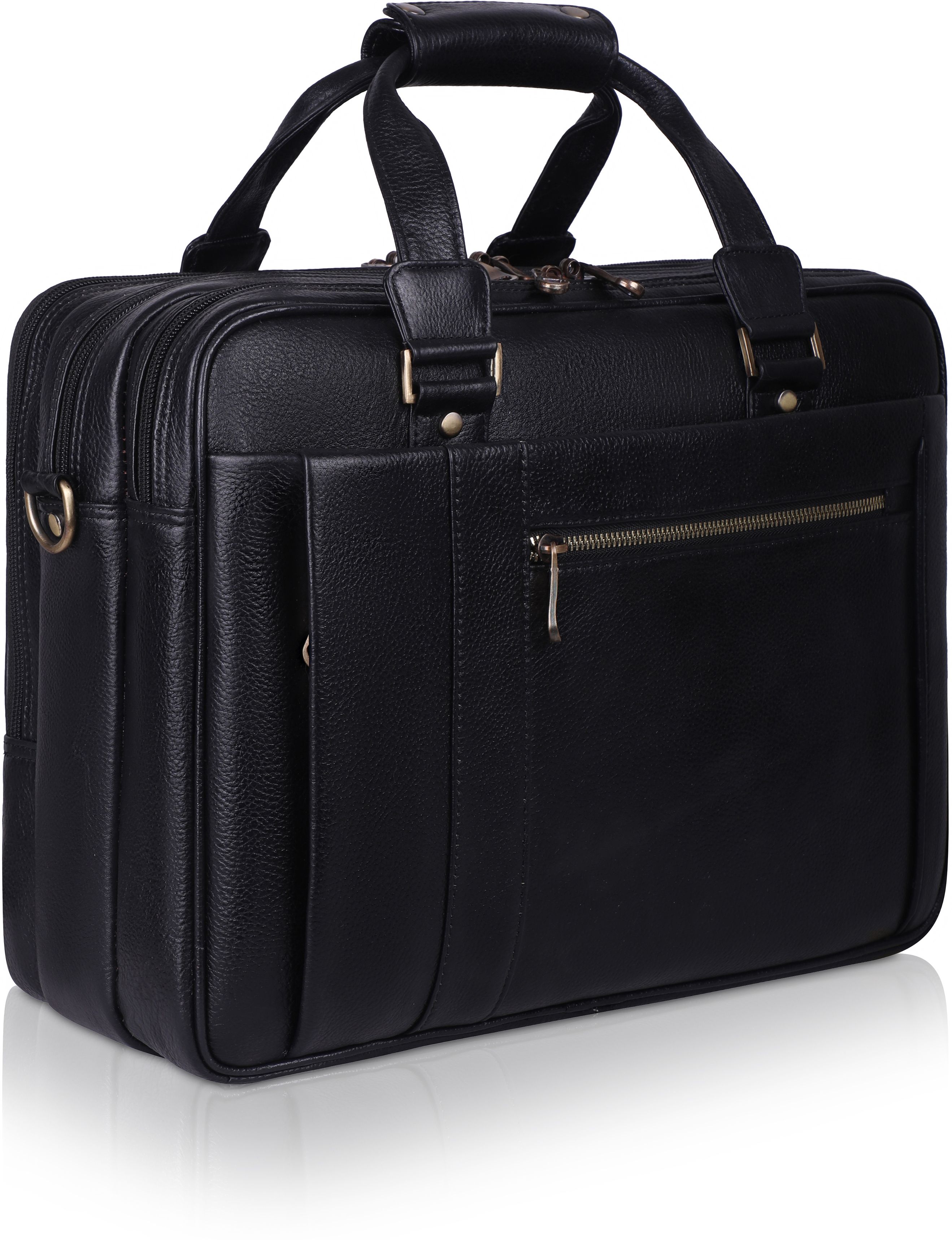 Men Black Messenger Bag-image-39