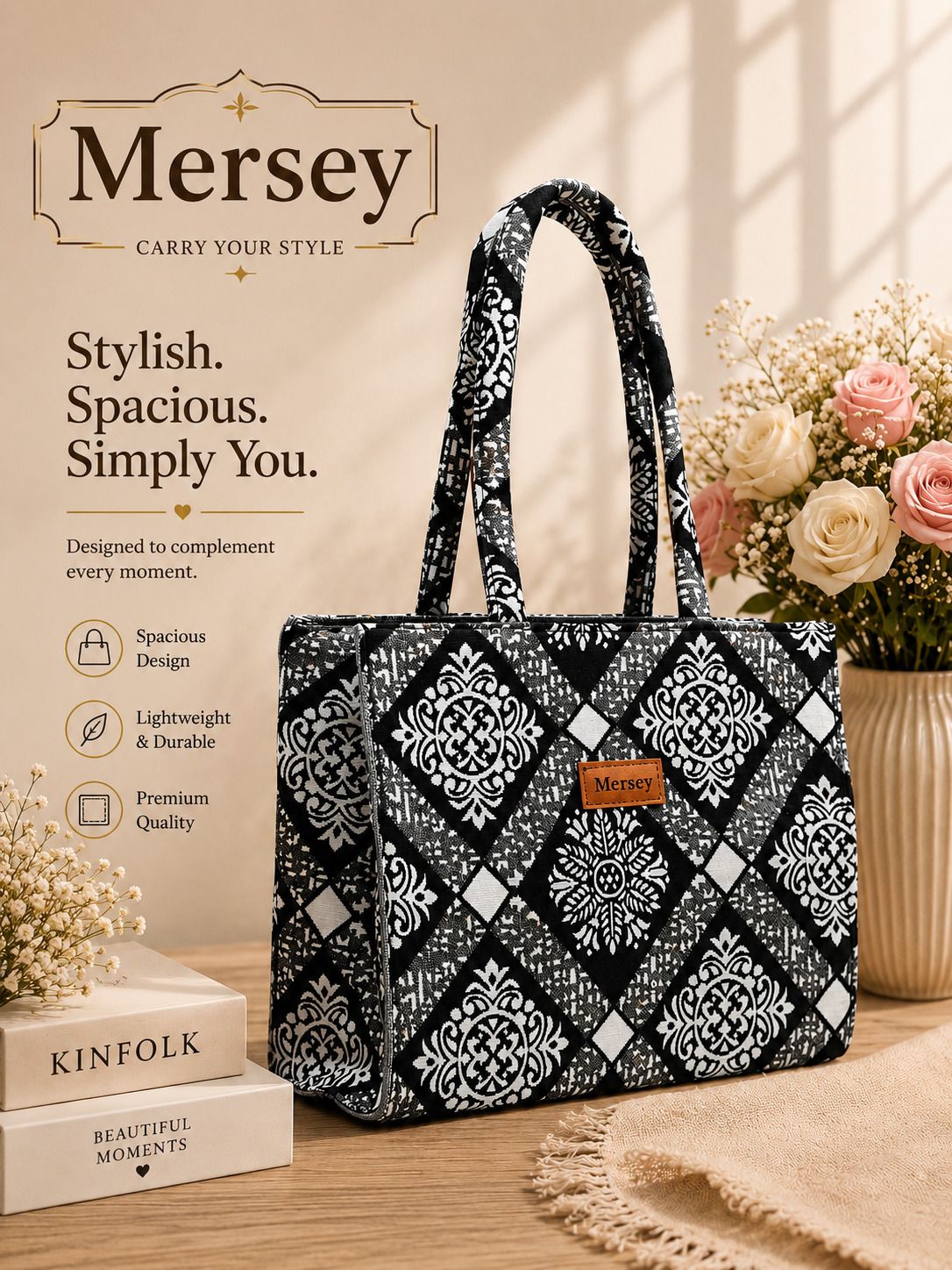 mersey Women Black, White Shoulder Bag-picture-47