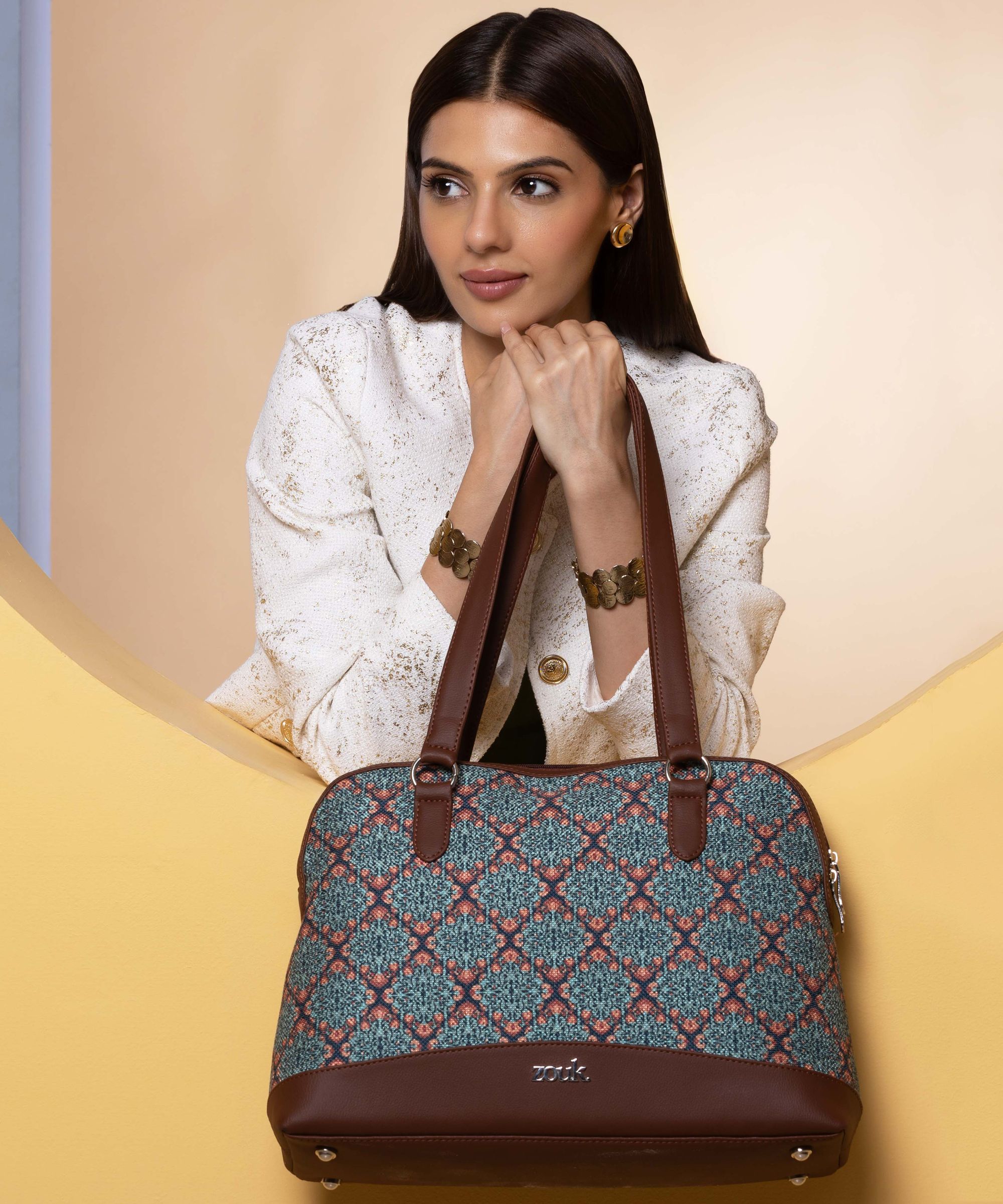 Women Green Hand-held Bag-image-23