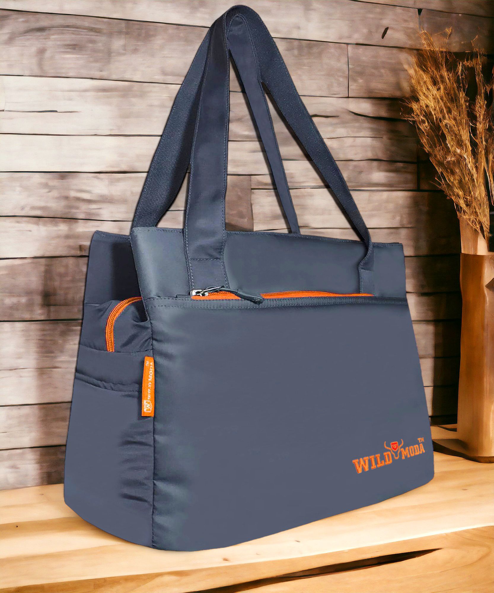 wildmoda Women Grey, Orange Shoulder Bag - Extra Spacious-picture-31