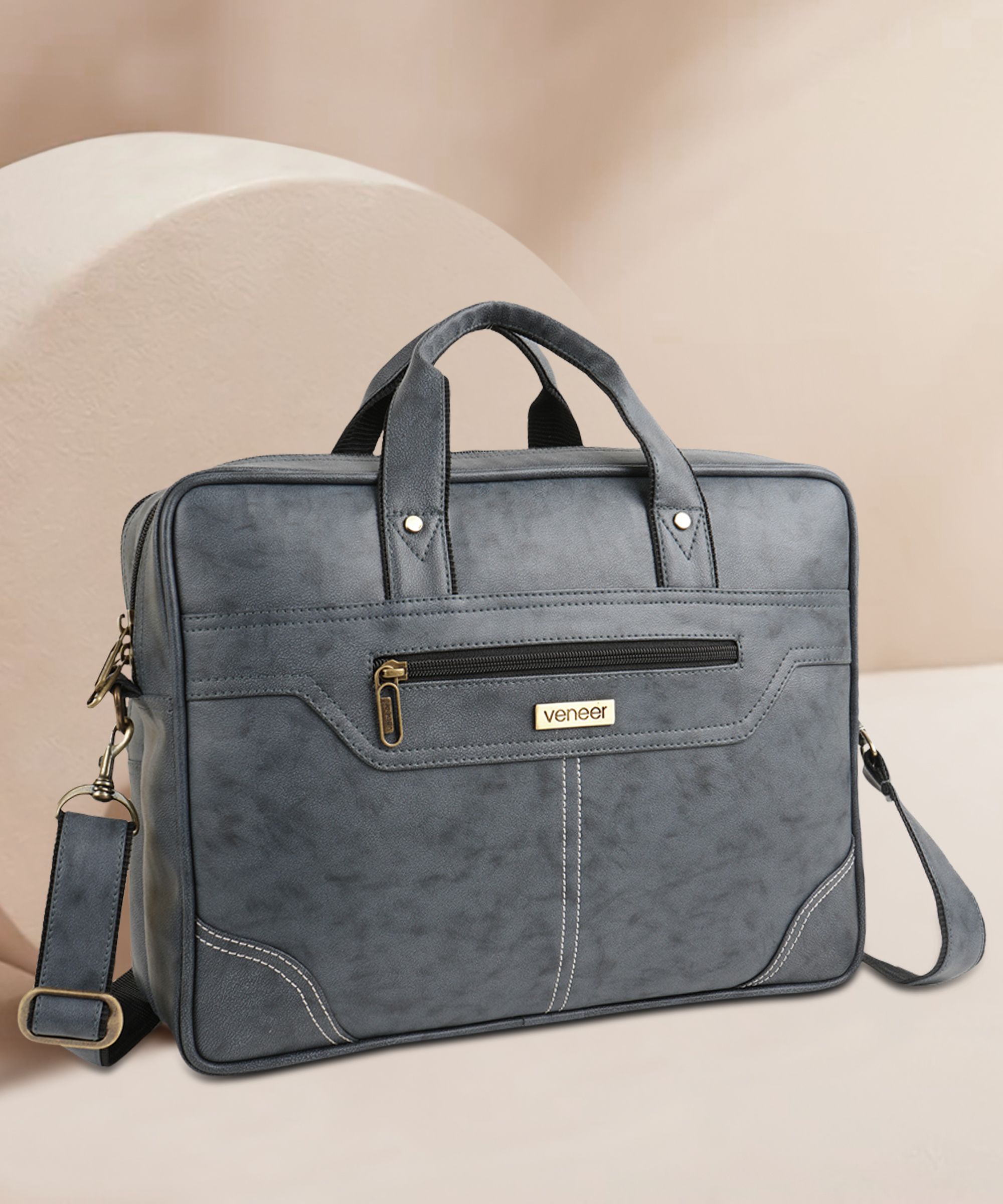 Men Grey Messenger Bag