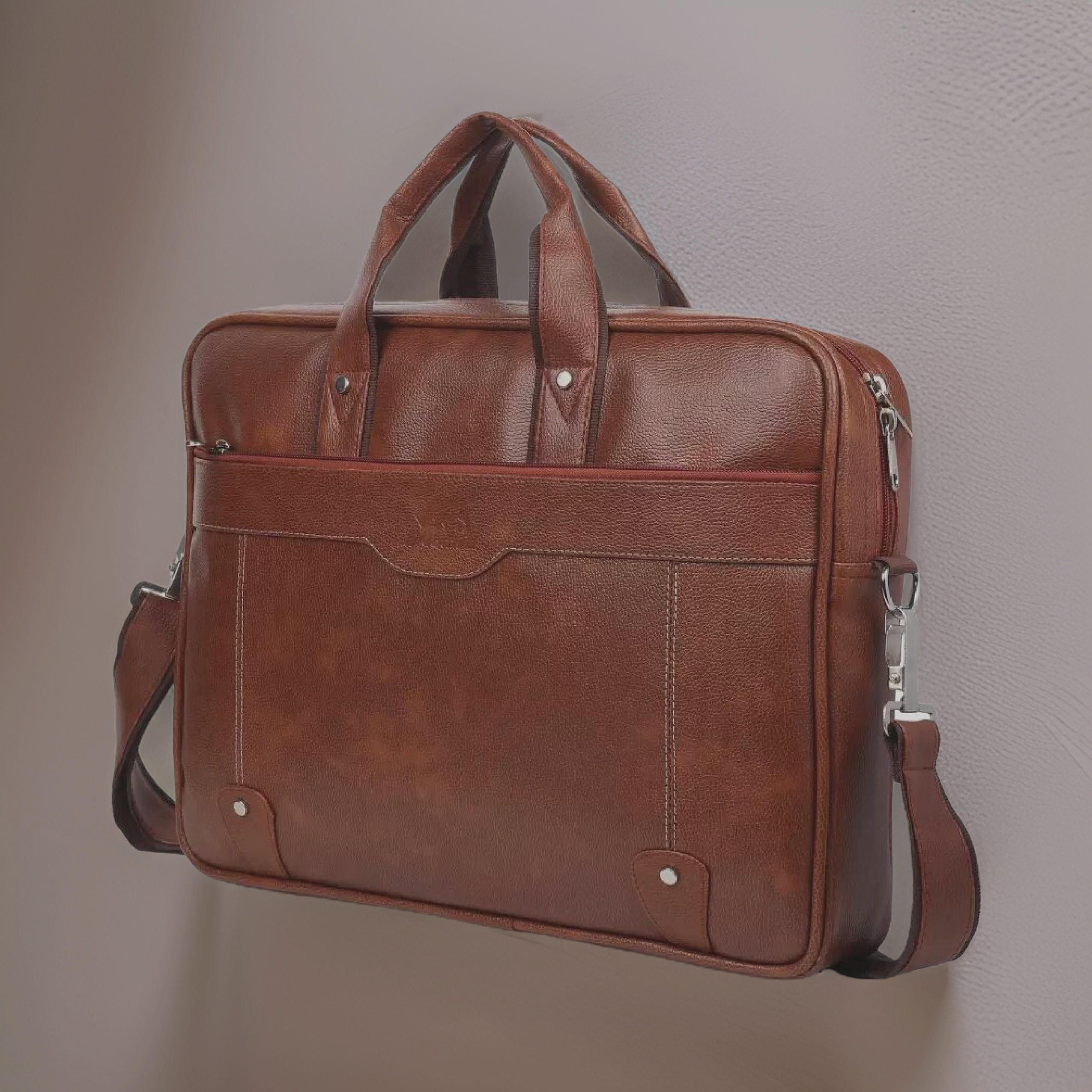 house of common Men & Women Tan Messenger Bag-picture-10
