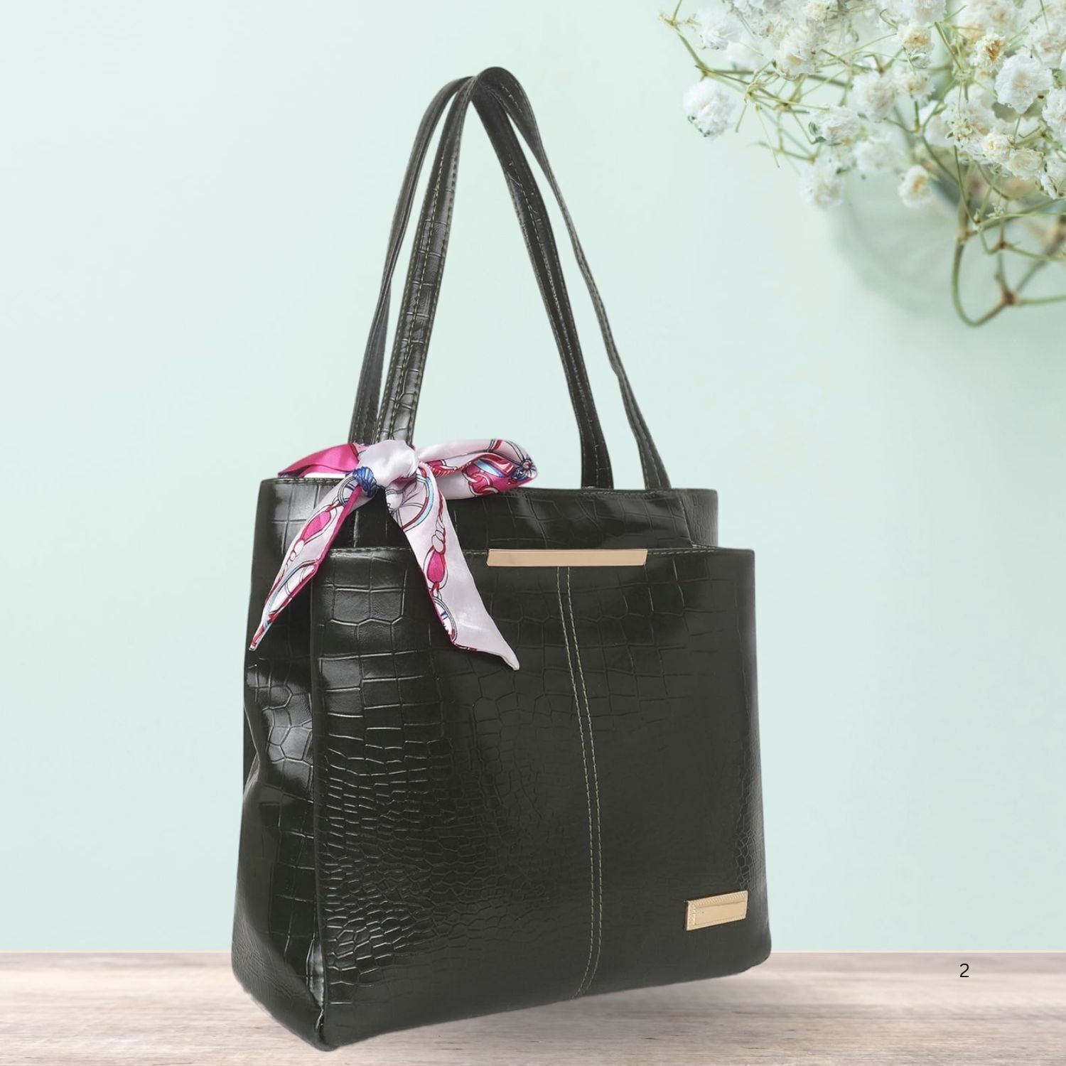Women Green Shoulder Bag-image-40