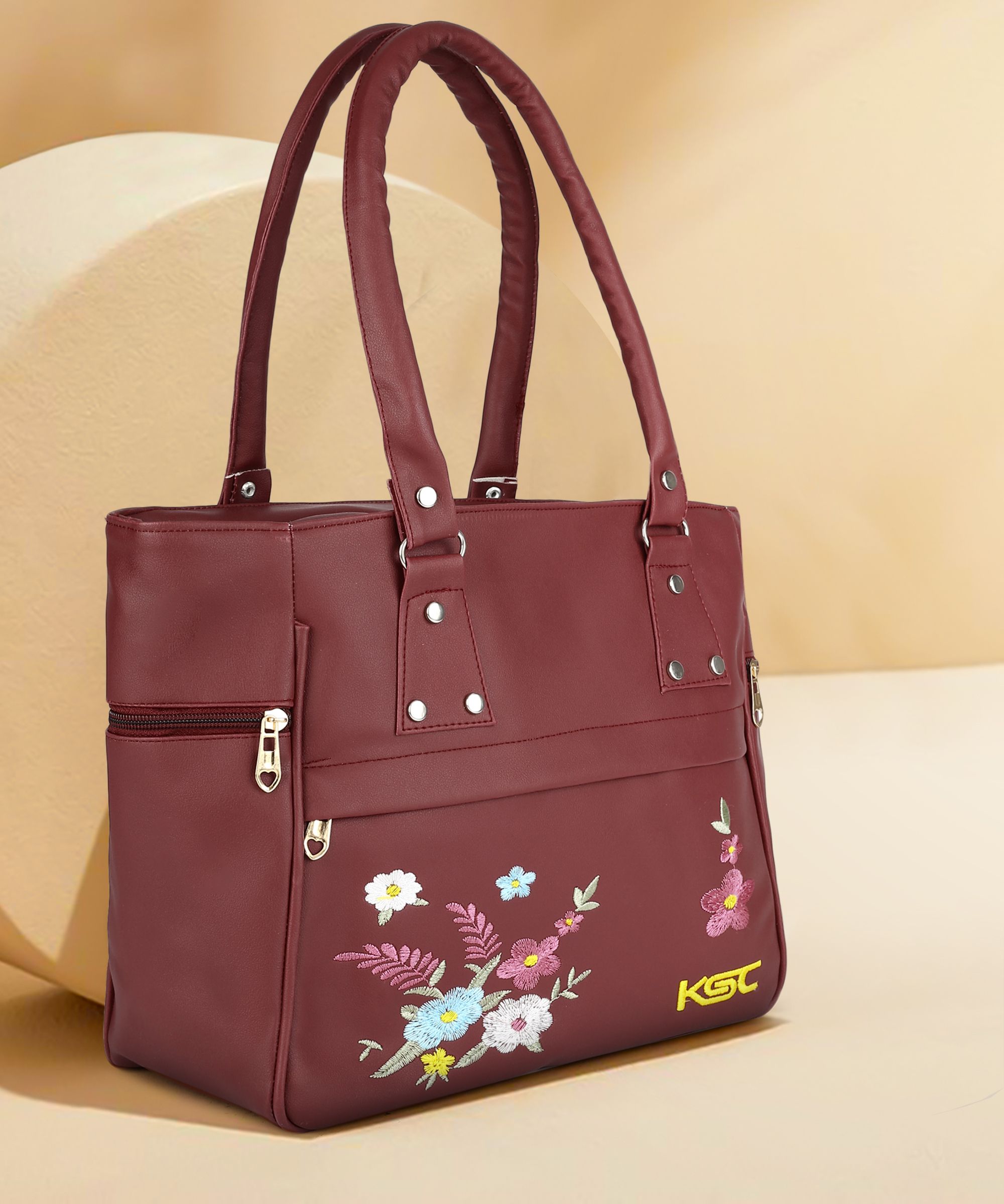 Women Maroon Hand-held Bag