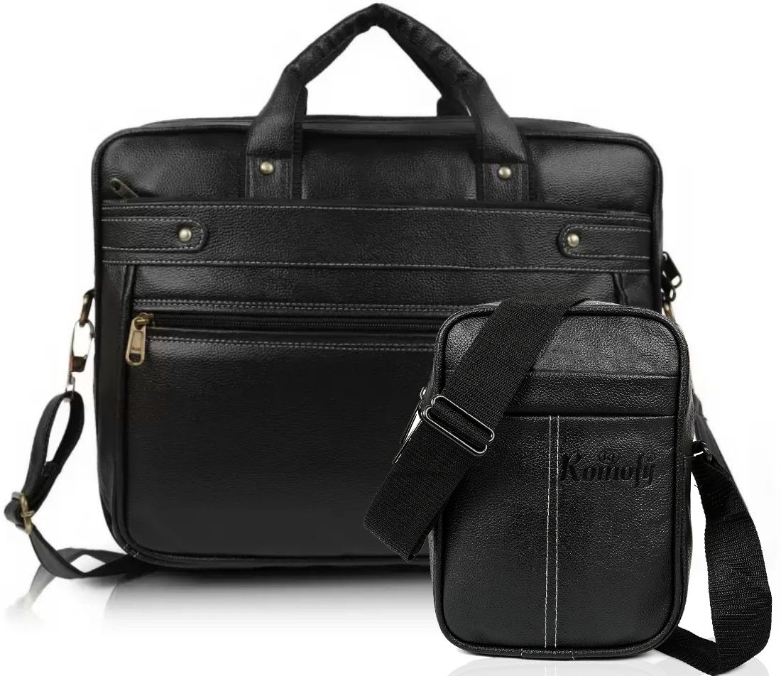 Men Black Messenger Bag-image-45