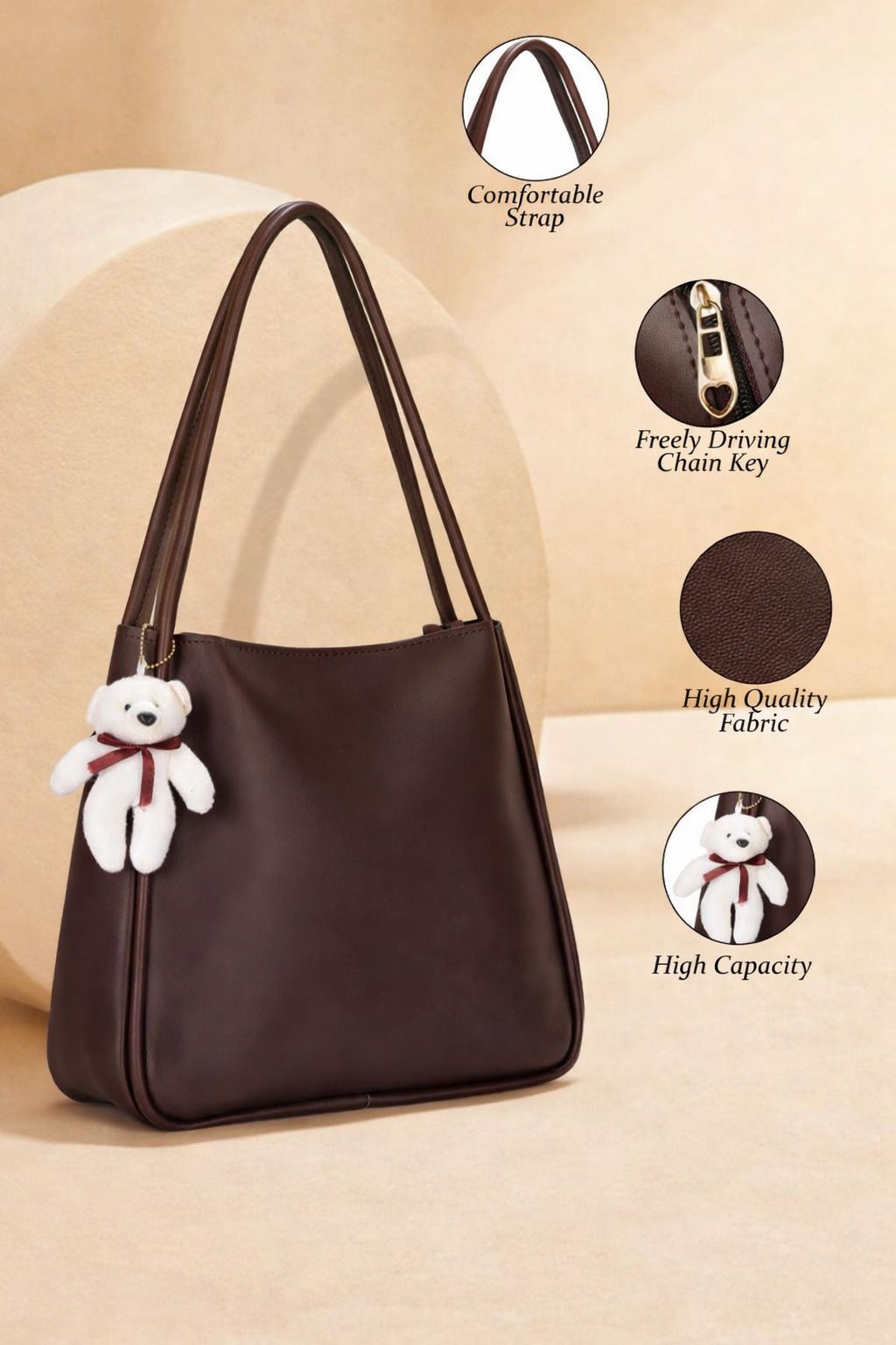 Women Brown Shoulder Bag-image-14